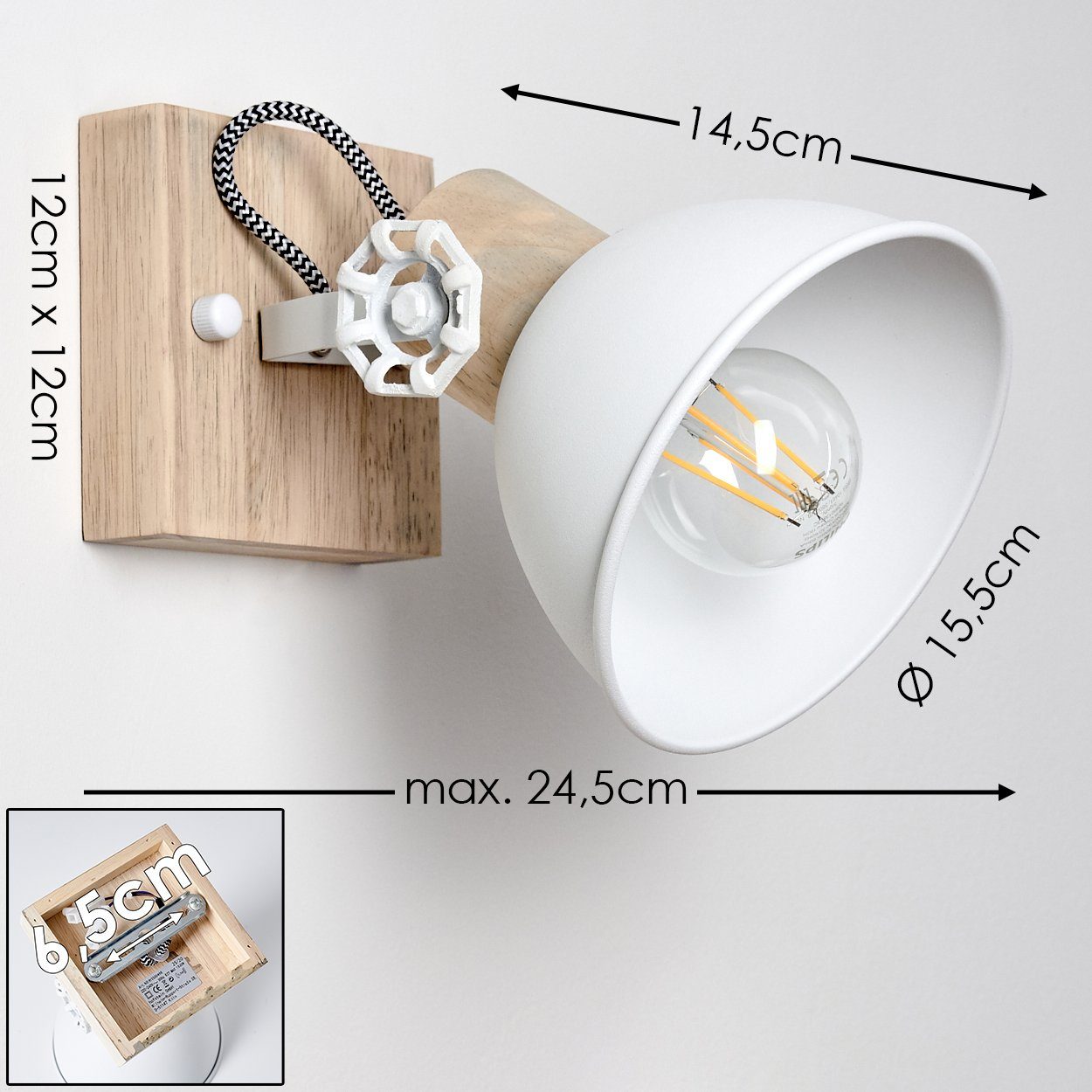 hofstein Wandleuchte »Cotes« verstellbare Wandlampe aus günstig online kaufen