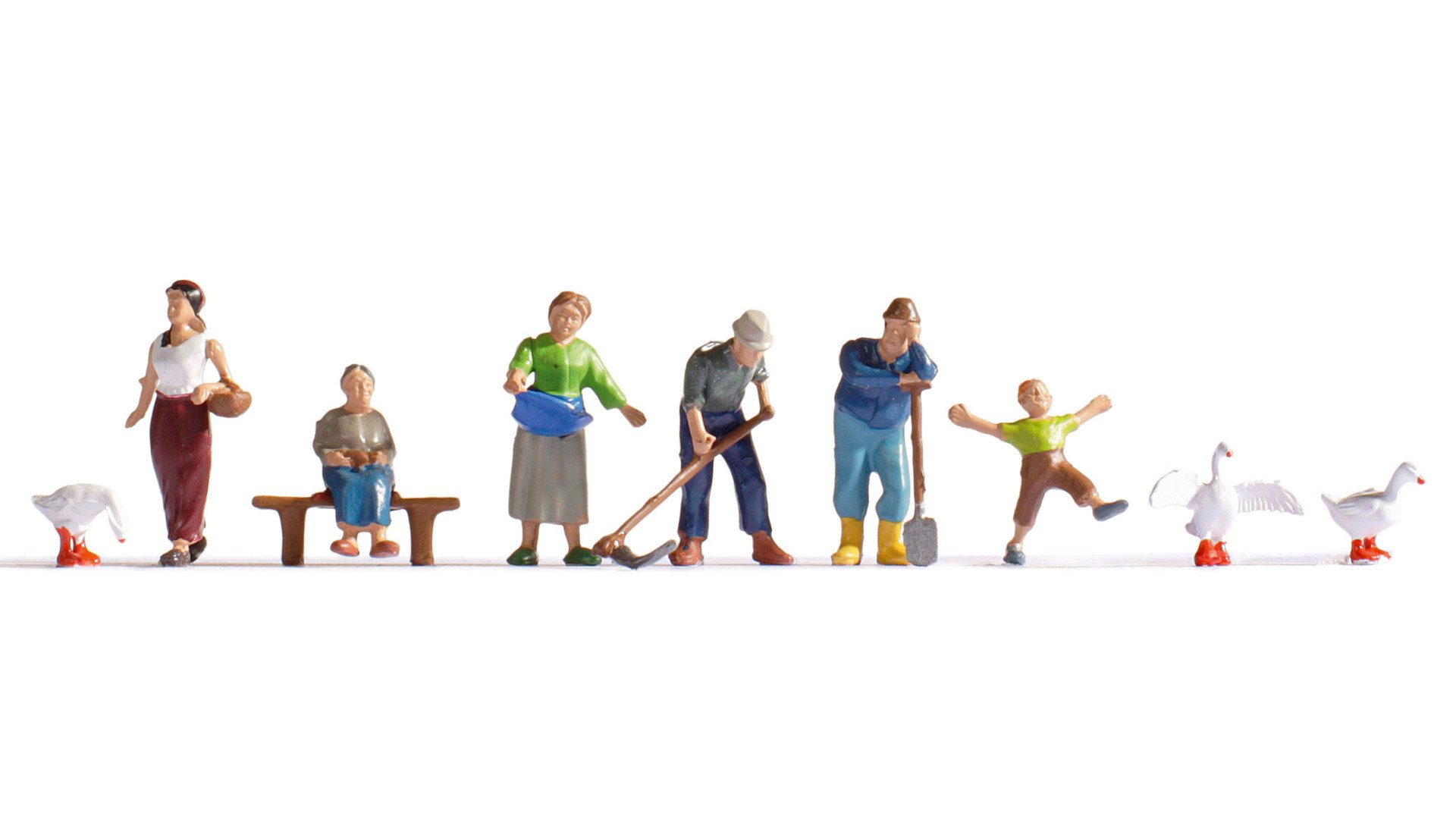 NOCH Dekofigur NOCH H0 Figuren Landwirte, Figuren-Set, 1:160 Spur