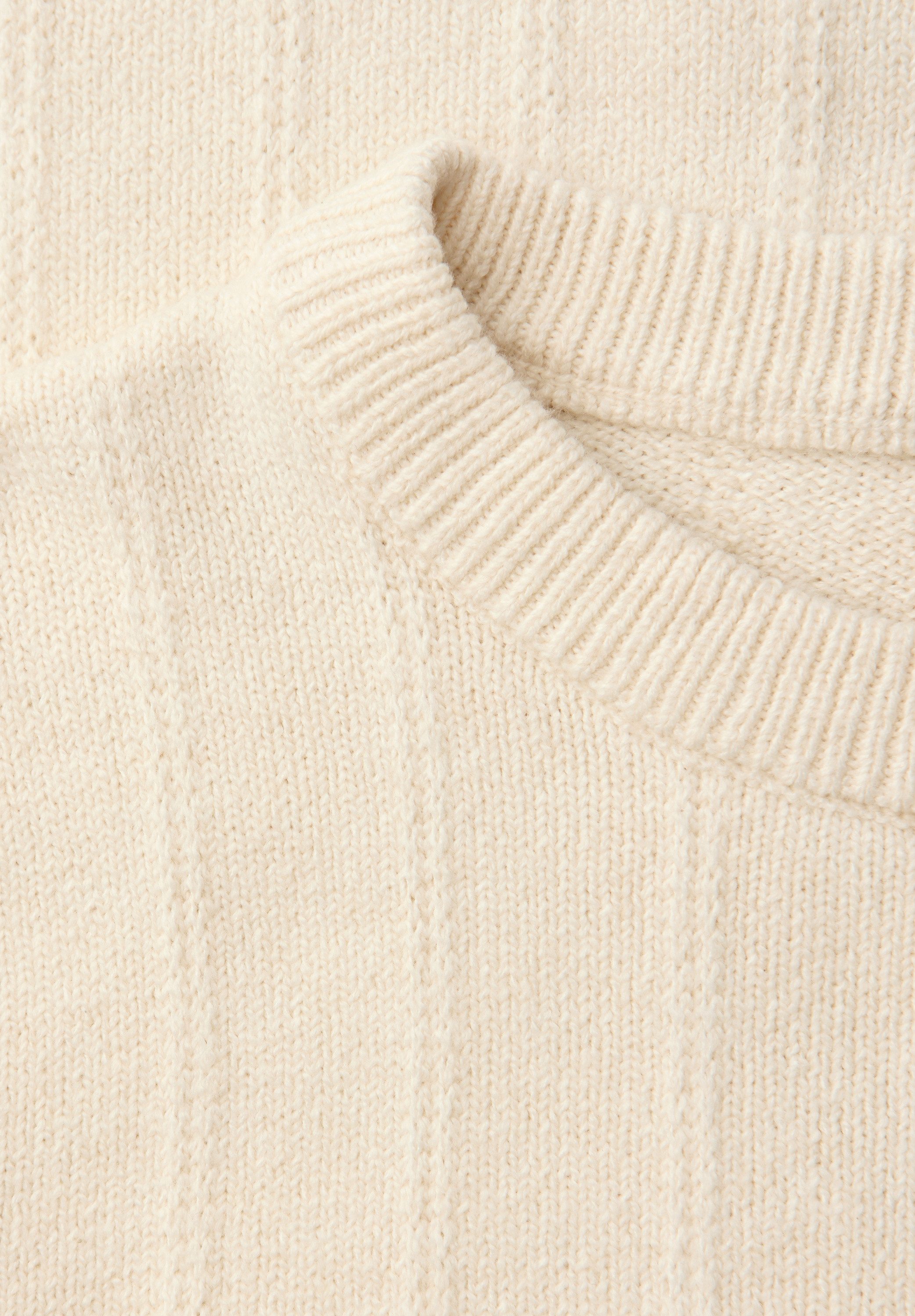 STREET ONE Strickpullover mit Rundhals, strukturiert