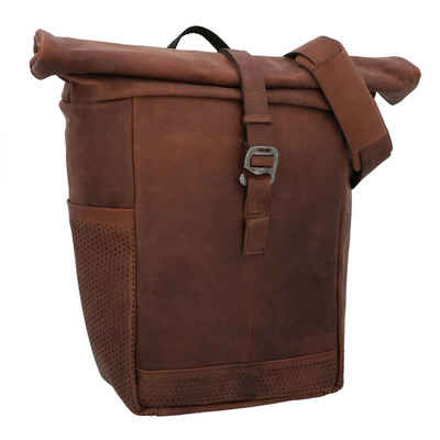 Gusti Leder Reisetasche »Harry S.«, Fahrradtasche mit Befestigungssystem Packtasche mit Schultergurt Damen Herren