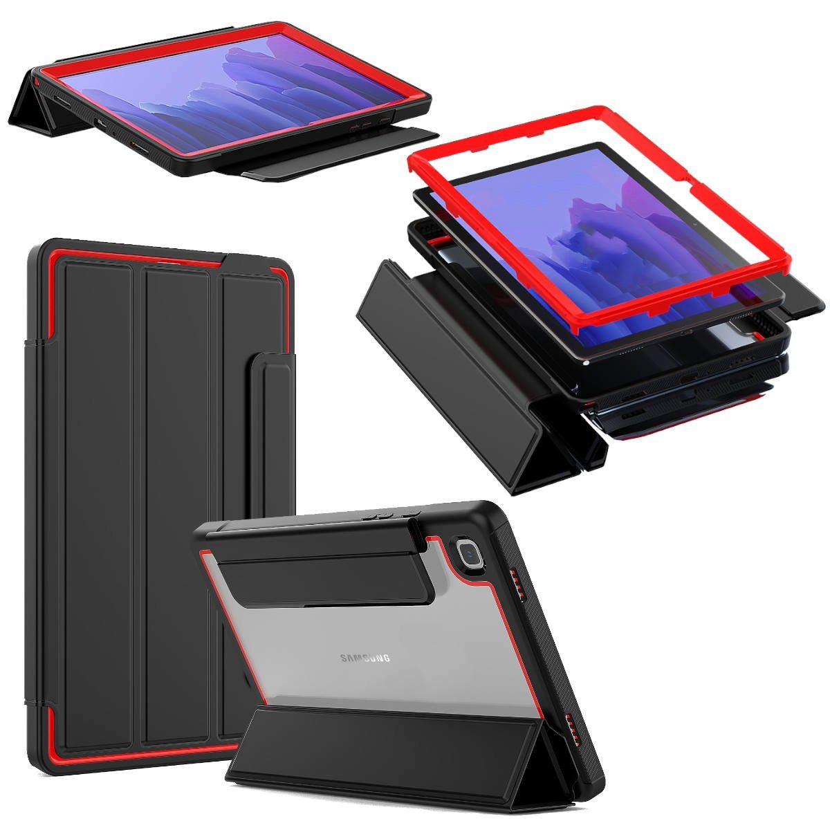 Wigento Tablet-Hülle »Für Samsung Galaxy Tab A7 T500 / T505 2020  aufstellbare Outdoor Hybrid Tablet Tasche Etuis Cover Case Schutz Robust  Neu« online kaufen | OTTO