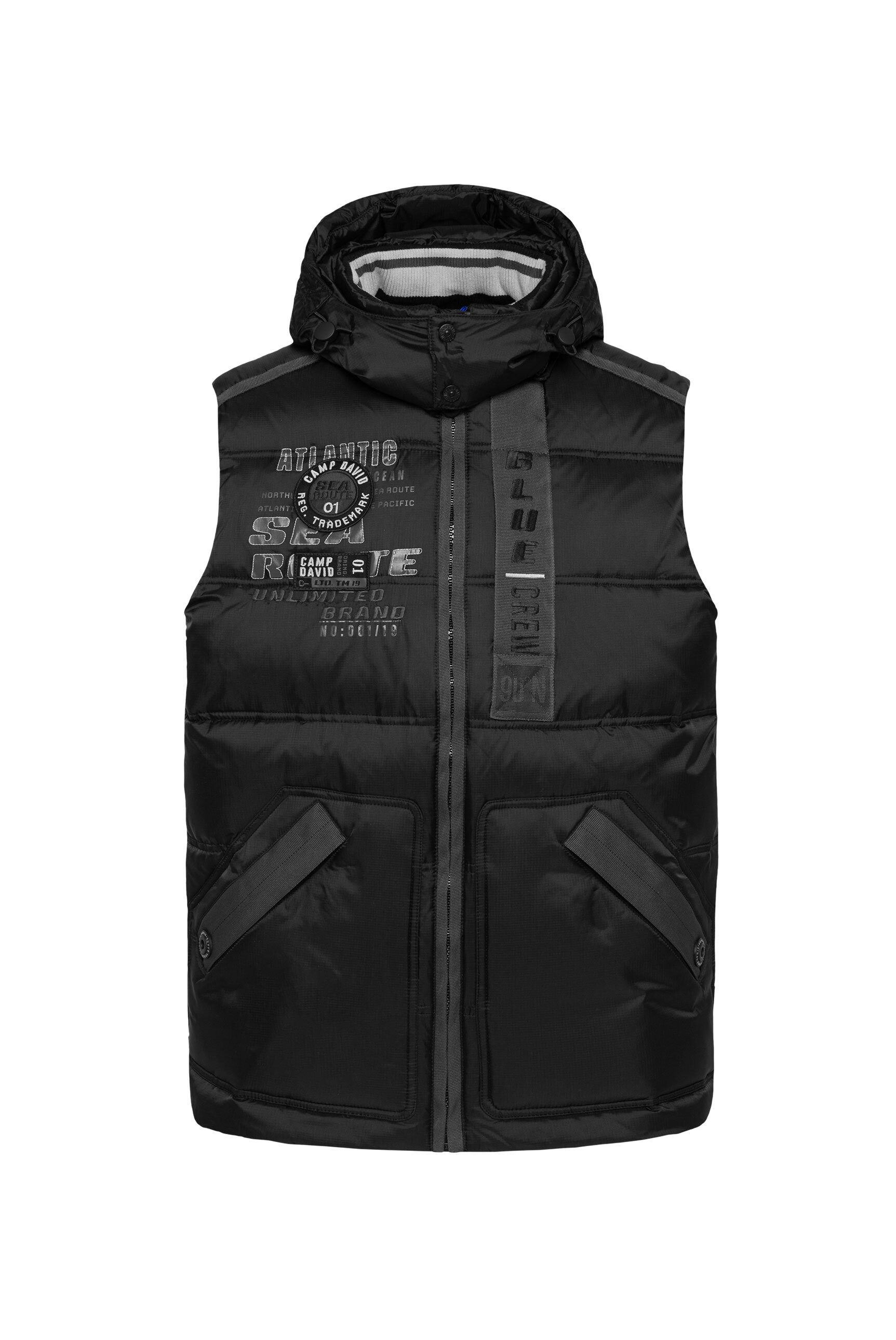 CAMP DAVID Steppweste mit Brusttasche günstig online kaufen