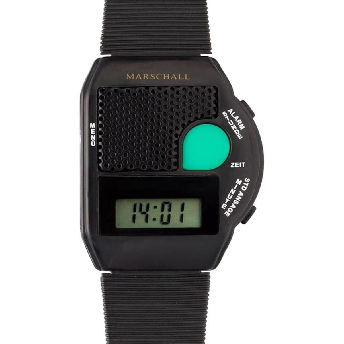 Marschall Versand Digitaluhr Sprechende Armbanduhr schwarz mit großem grüne günstig online kaufen
