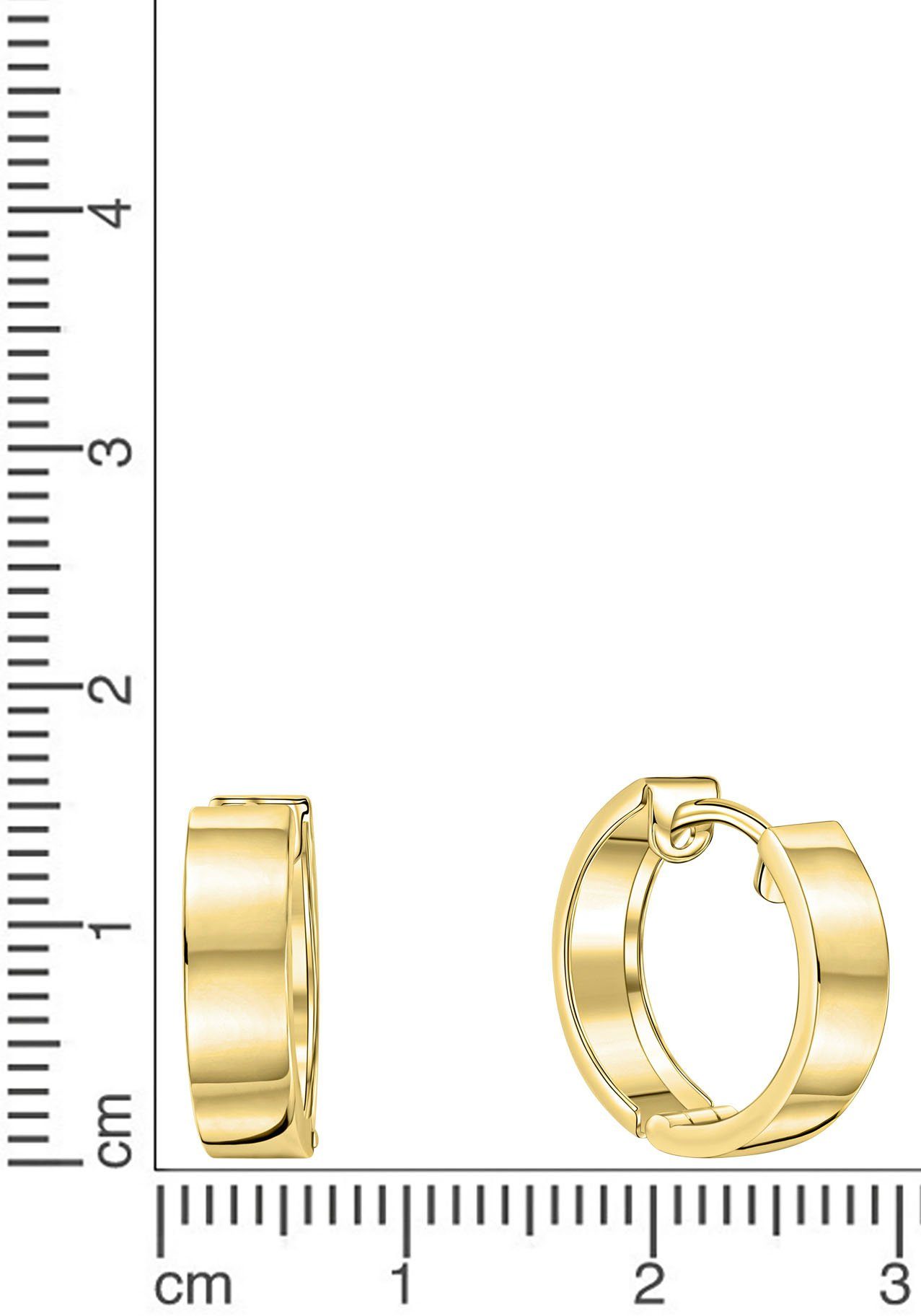 Firetti Paar Creolen Schmuck Geschenk Gold 333