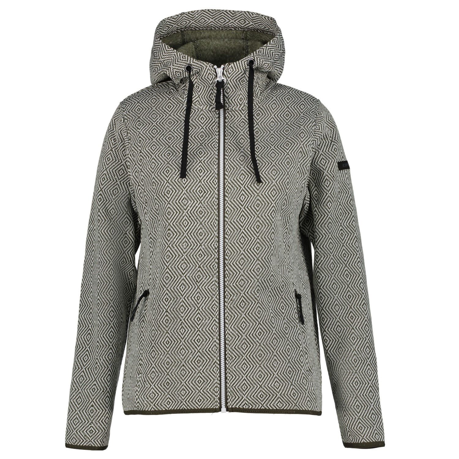 Icepeak Strickfleecejacke Auen Midlayer mit Kapuze
