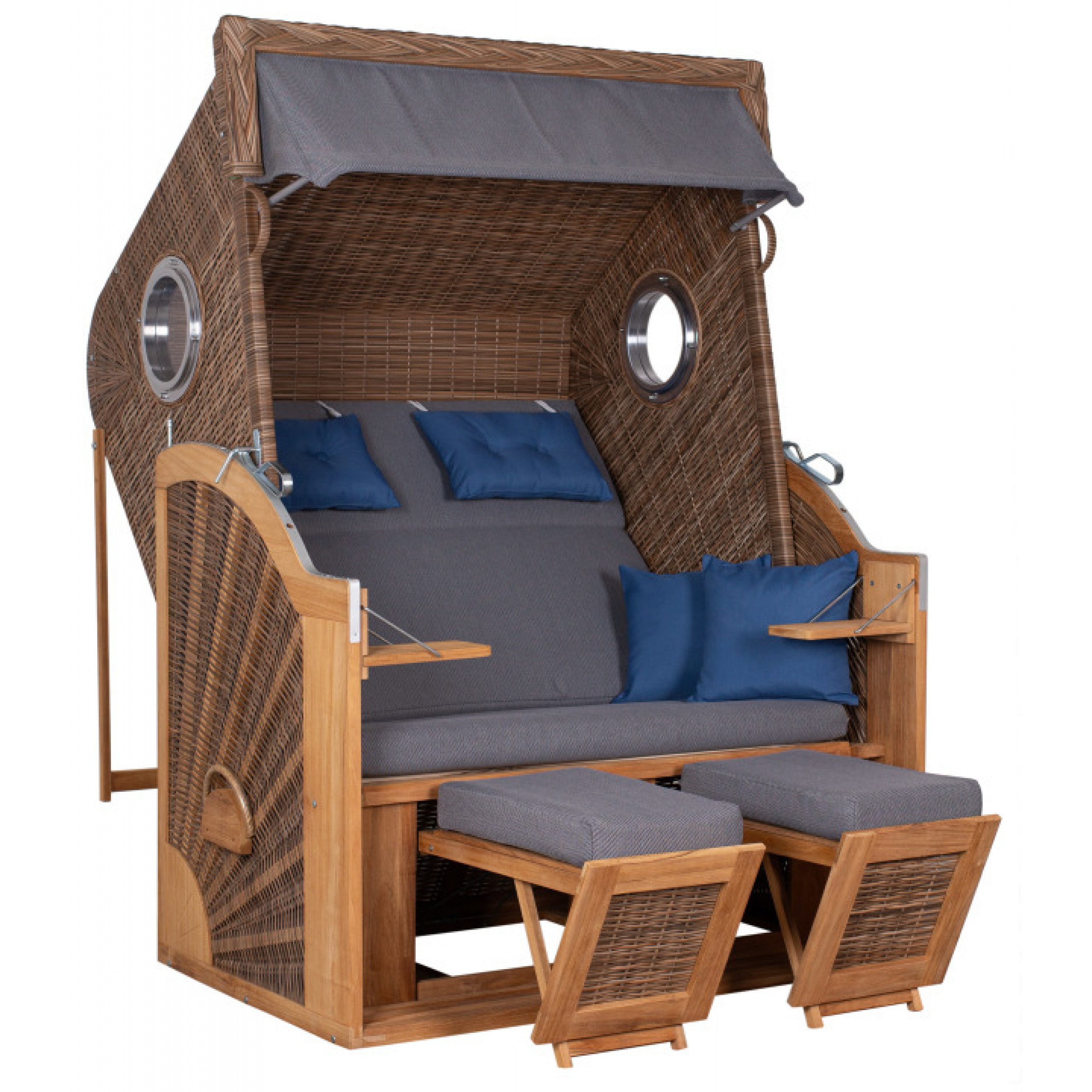 deVries Strandkorb deVries Strandkorb PURE® CLIFF XL SUN PE Des. 486 st. griseum 130 x