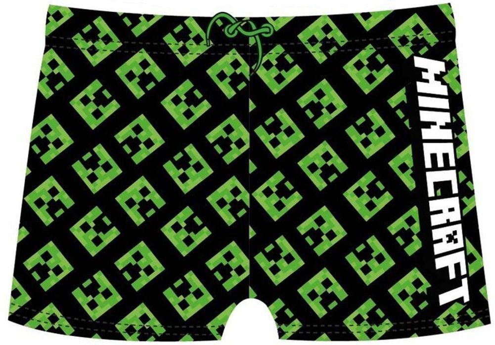 Minecraft Boxer-Badehose MINECRAFT Jungen Schwimm Boxer Badehose All Over Logo