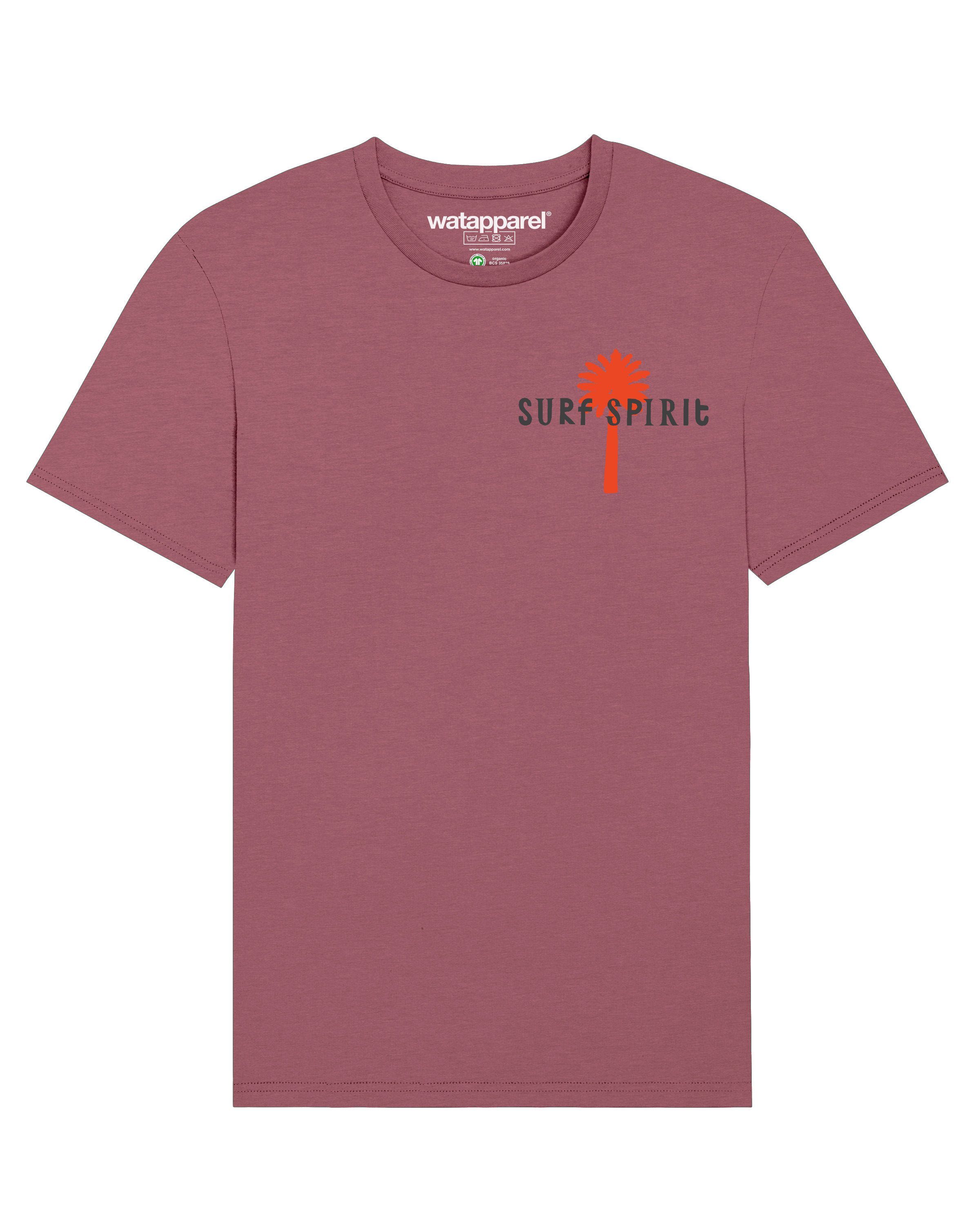 (1-tlg) Spirit Print-Shirt wat? Surf Apparel Rose Hibiscus