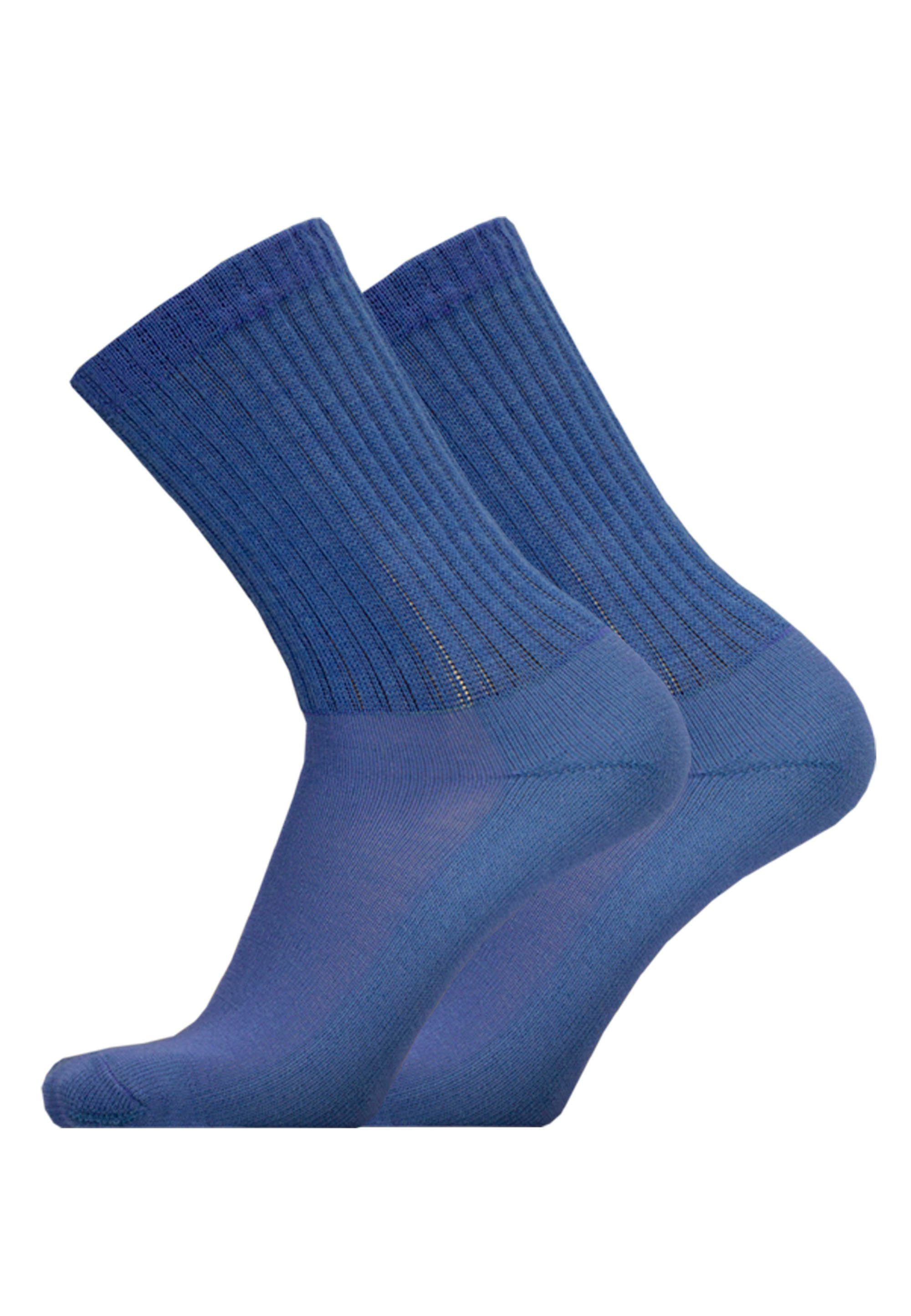 MERINO in 2er UphillSport Pack atmungsaktiver (2-Paar) Qualität blau Socken SPORT