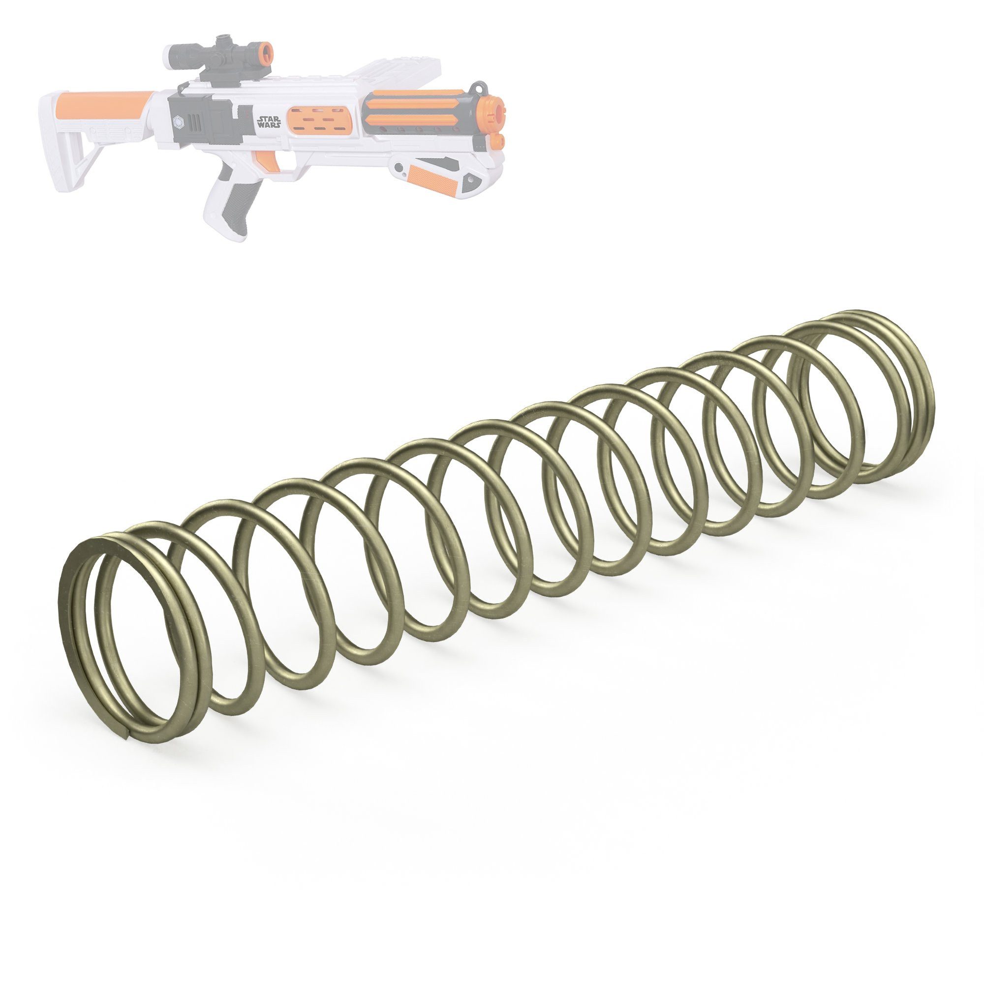 Blasterparts Blaster Tuning-Feder passend für Nerf Star Wars The Force, Blasterparts Tuning-Feder für den Nerf Star Wars The Force Awakens St