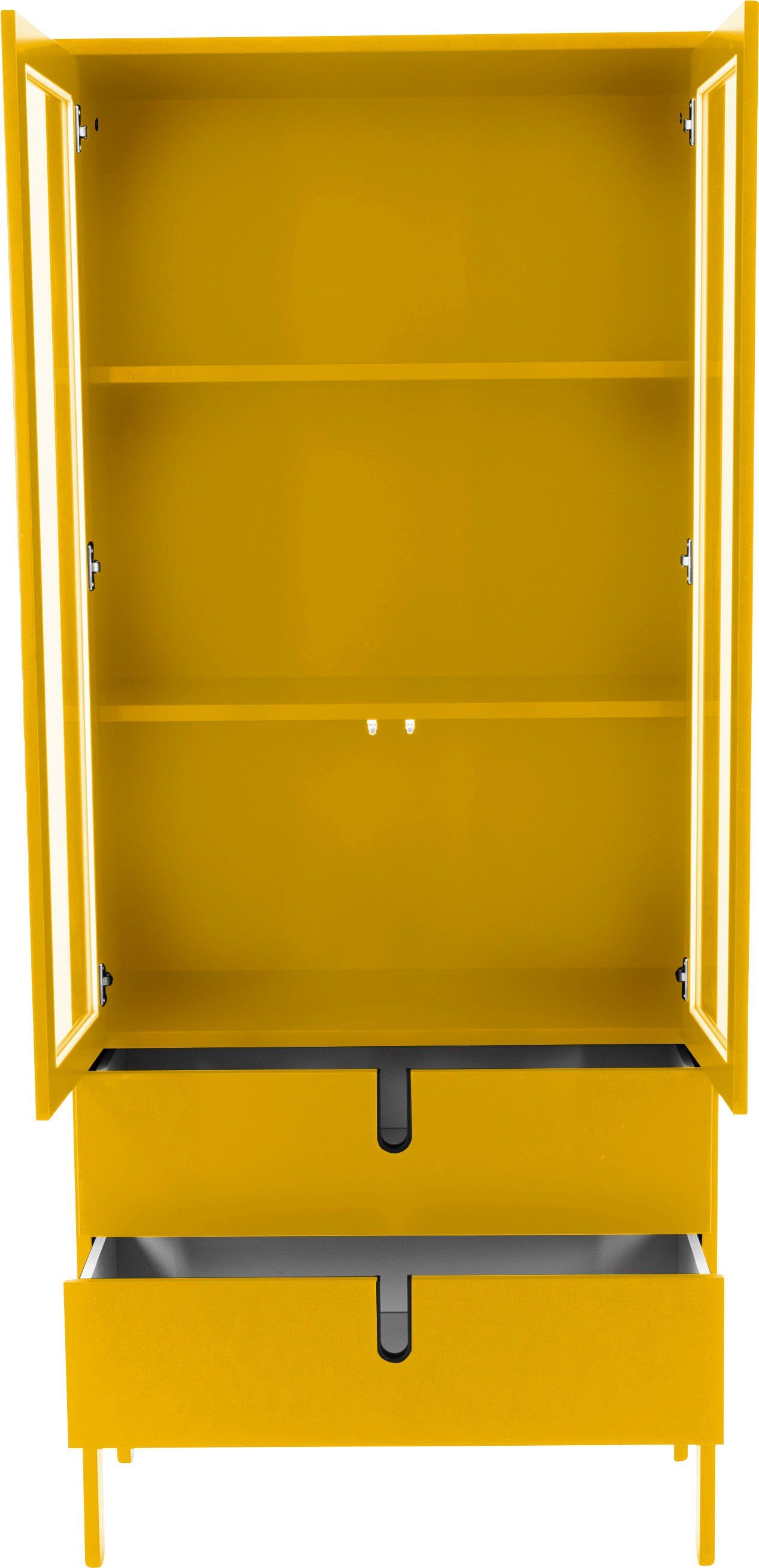 Tenzo Vitrine UNO mit By Olivier von 2 mustard | 2 und Design Glastüren Schubladen, mustard Tenzo Toulouse