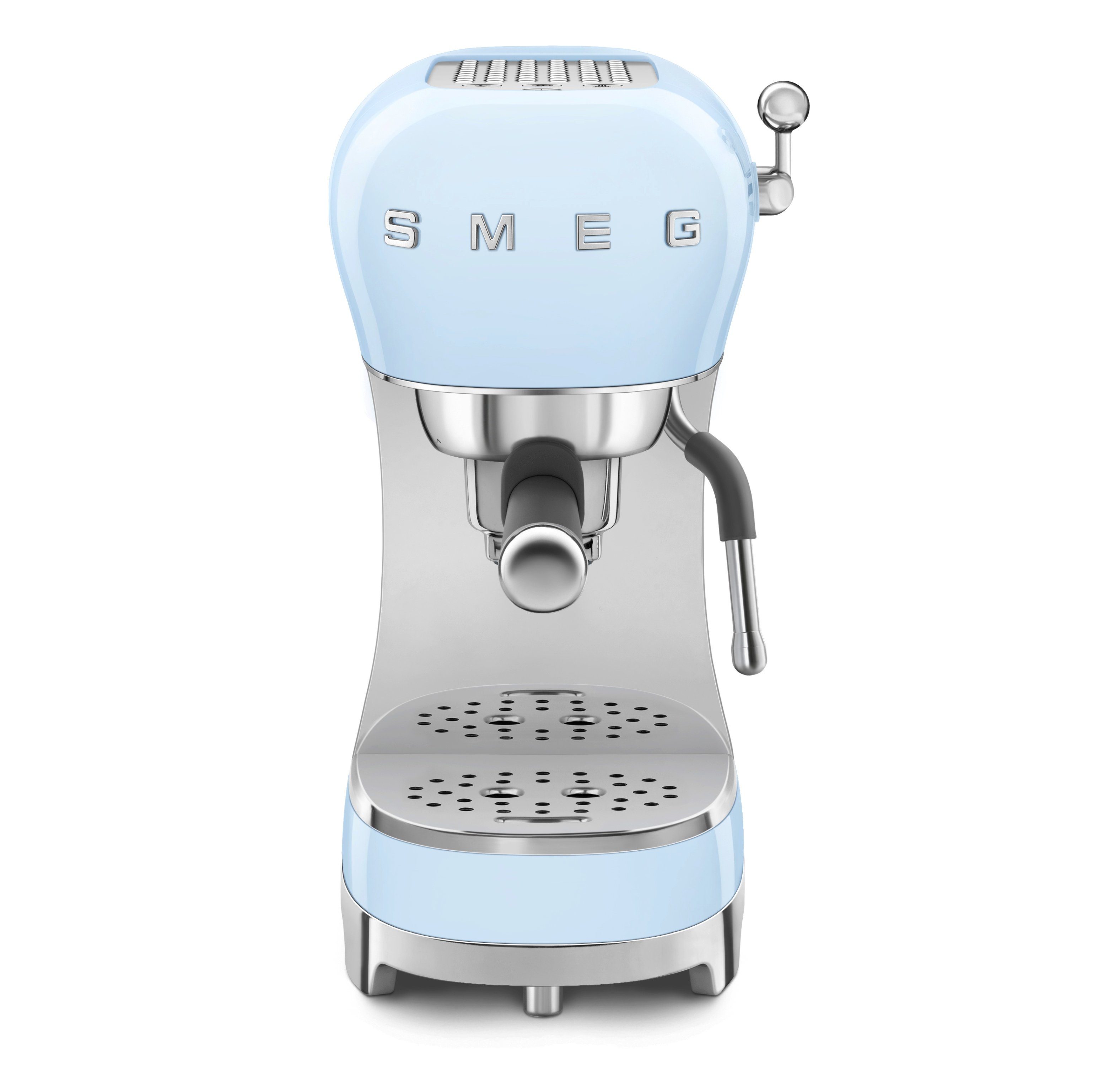 Smeg Kaffeebereiter Siebträger Kaffeemaschine mit Pasetellblau Espressomaschine SMEG