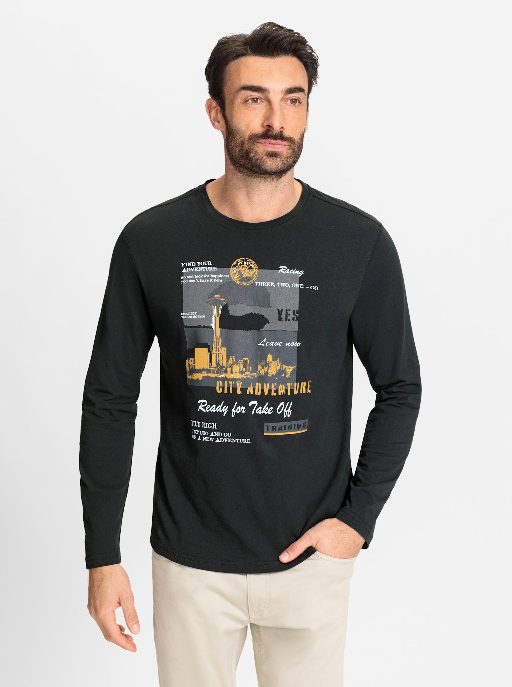 Catamaran Rundhalsshirt "Langarm-Shirt", (1 tlg.) günstig online kaufen