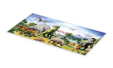 Posterlounge Poster Paul Simmons, Land der Dinosaurier, Kinderzimmer Kindermotive