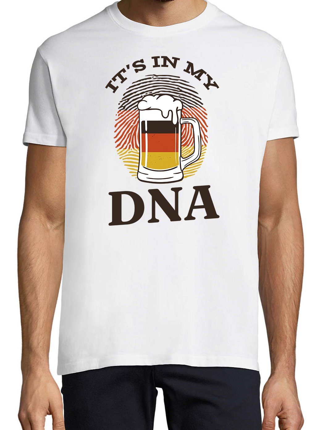 Youth Designz T-Shirt It´s In My DNA Herren Shirt mit lustigem Bier Frontprint