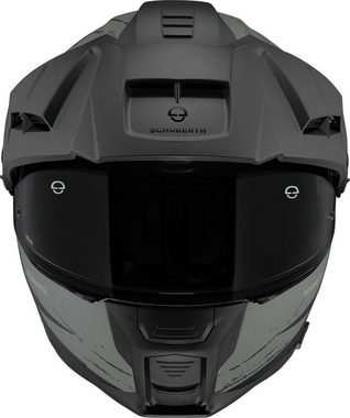 Schuberth Motorradhelm E2 Explorer Green, XS-3XL / 53-65 cm, Klapphelm, Systemhelm, Adventurehelm, Endurohelm, mit Pinlock, Sonnenblende, Kommunikation vorbereitet