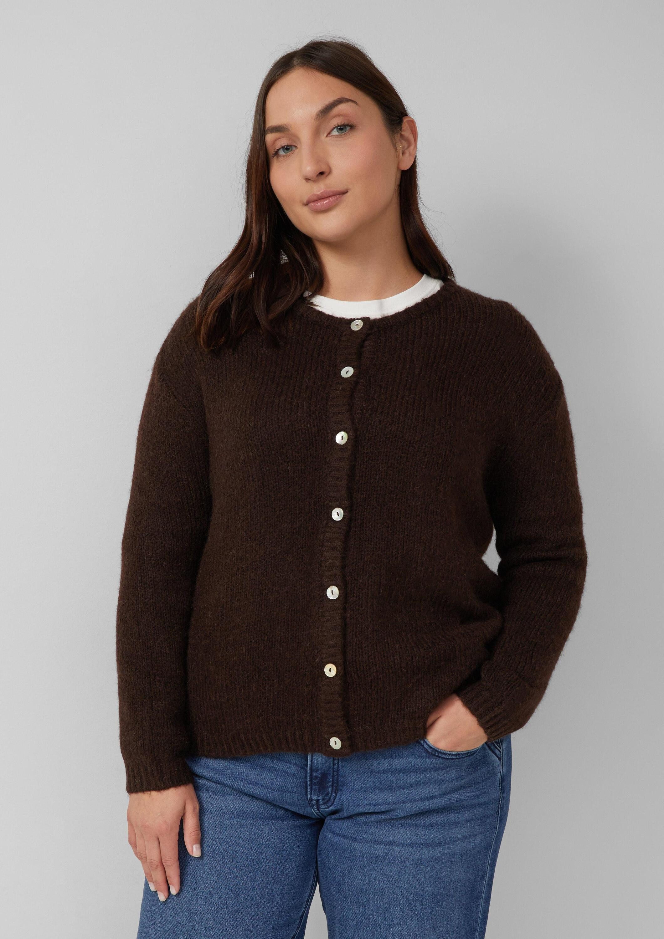 s.Oliver Cardigan Strickjacke Cardigan aus Alpakamix günstig online kaufen