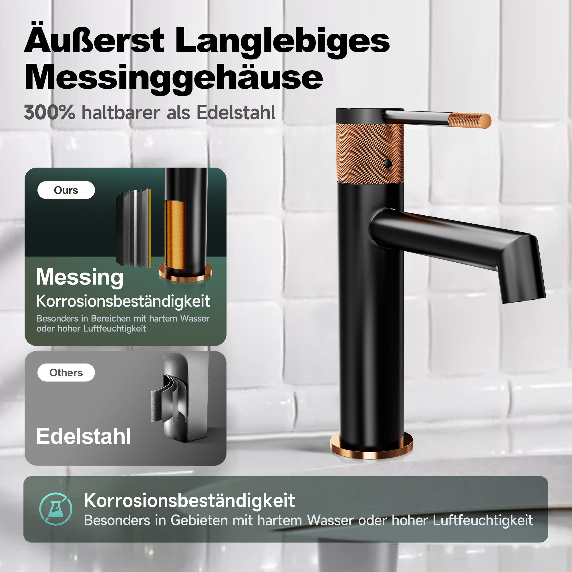 Alphabath Waschtischarmatur (Set, Bad Wasserhahn mit günstig online kaufen