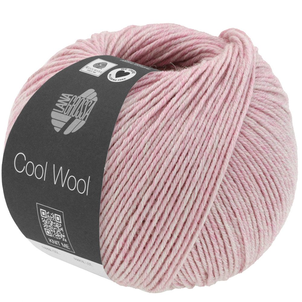 LANA GROSSA COOL WOOL MÉLANGE (We Care) Extrafeine Merinowolle Häkelwolle, 160 m (Extrafeine Merinowolle für feine Strickprojekte, Mélange-Look für ausdrucksstarke Strickprojekte), 50 g