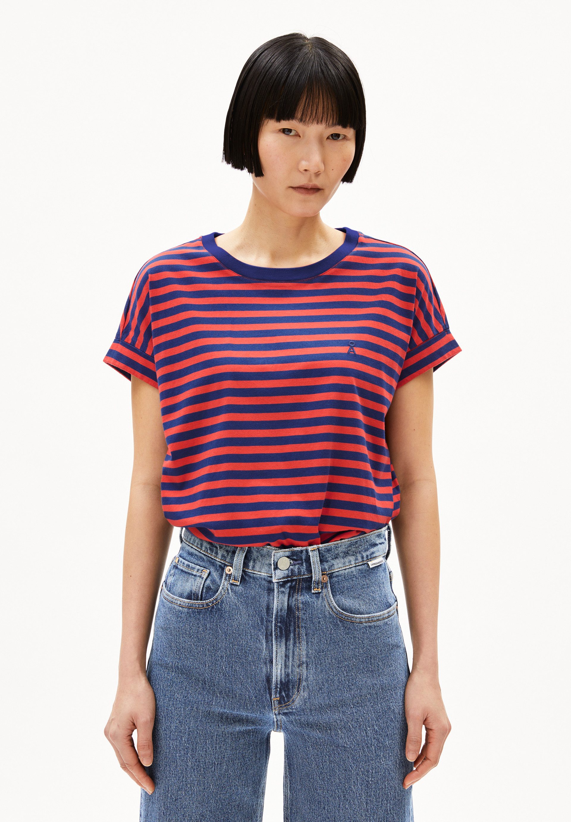 Armedangels T-Shirt IDAARA STRIPES Damen T-Shirt aus Bio-Baumwolle (Loose F günstig online kaufen