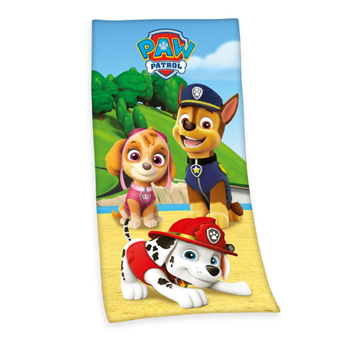 Herding Young Collection Strandtuch Paw Patrol Velourstuch Gr. 75/150 cm Tuch, (1-St), Sport, Strand & Badehandtuch Liegetuch Saunatuch