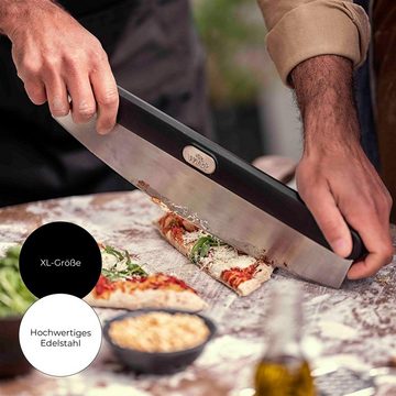 POWERHAUS24 Grillbesteck-Set Pizza-Wiegeschneider / Wiege-Messer, Profiqualität, (1 Stück, 1 tlg)