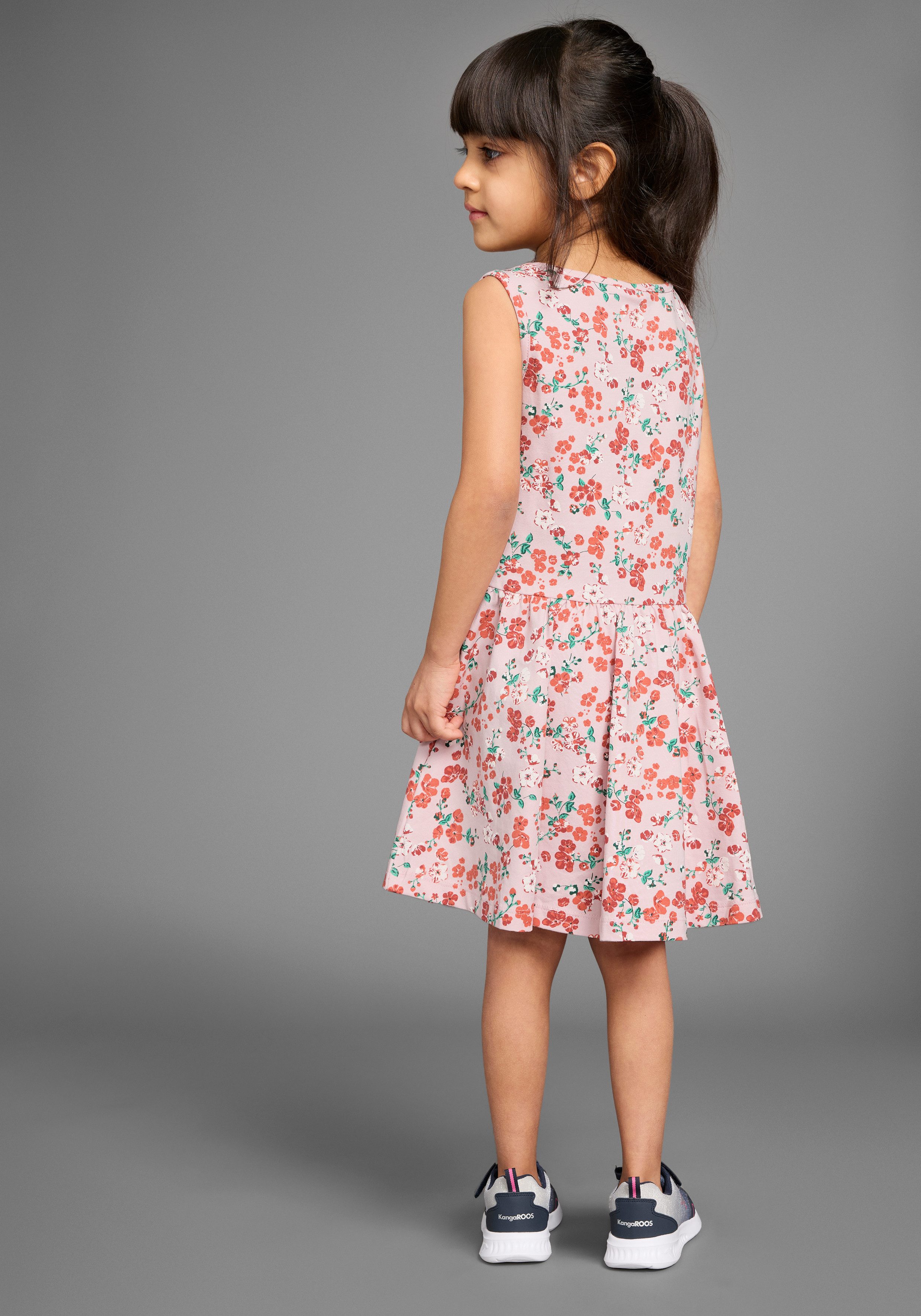 KangaROOS Jerseykleid Trägerkleid im Blumen-Allover Shirtkleid günstig online kaufen