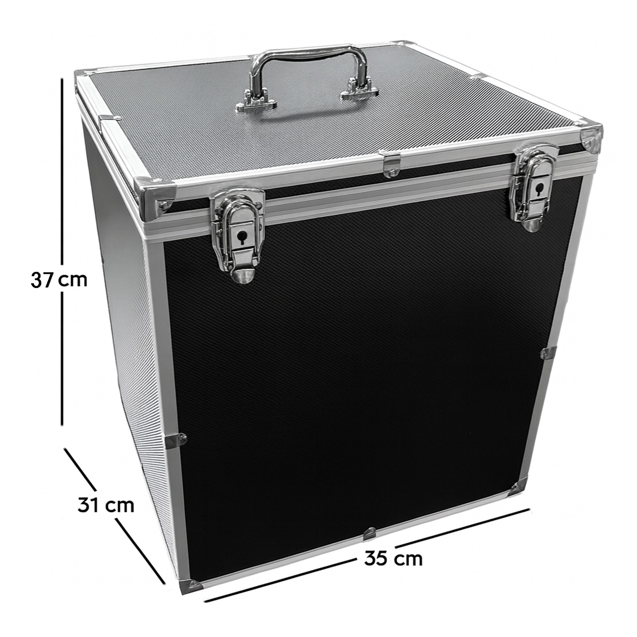 ECI Tools Werkzeugkoffer Koffer (LBH) 35x31x37cm Schwarz Leer DIN A4 Ordner Dokumentenkoffer – Bild 2 von 5