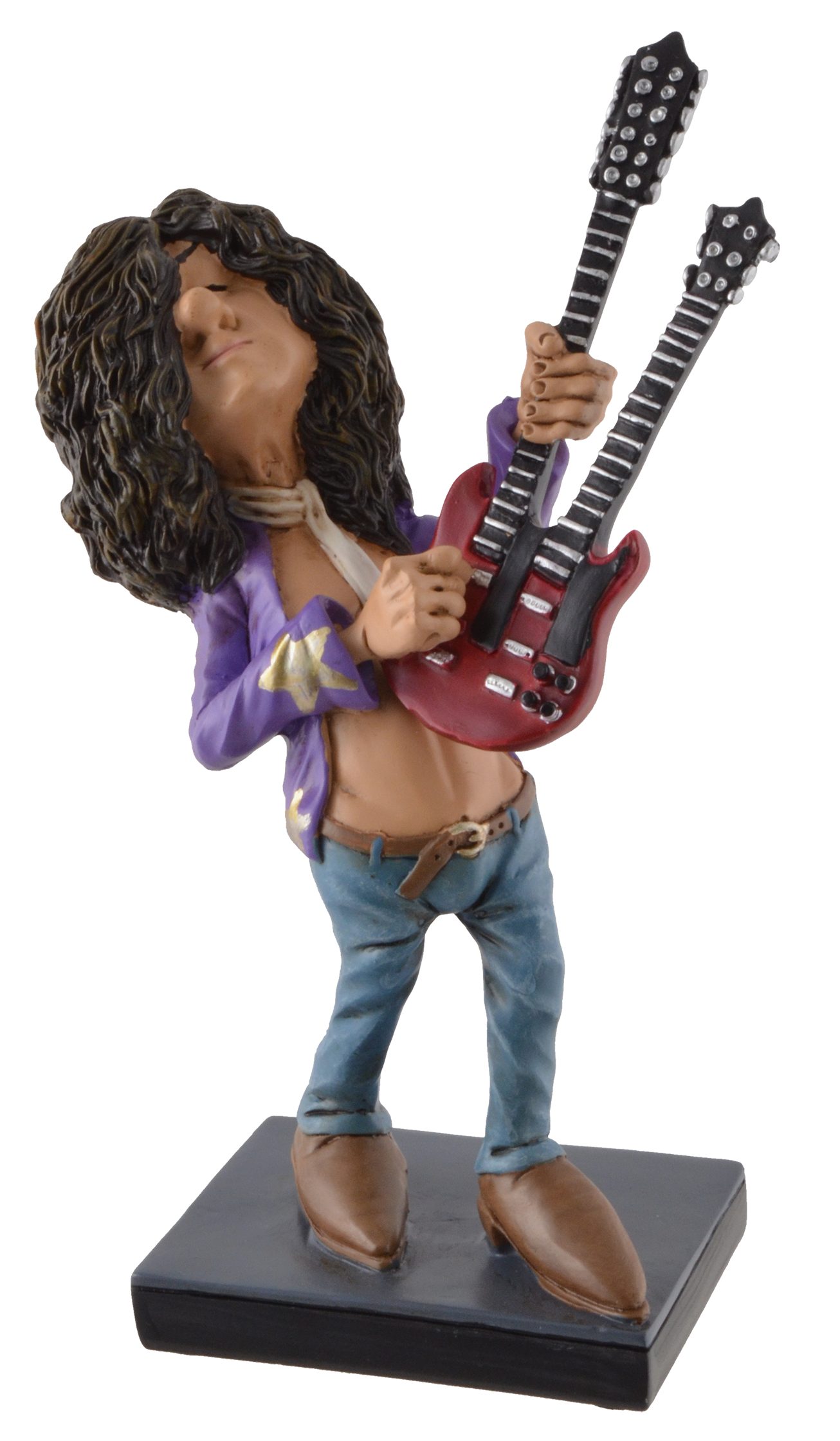 Vogler direct Gmbh Dekofigur Funny Life - Rockstar Jimmy by Warren Stratford, von Hand coloriert, aus Kunststein, LxBxH: 10x6x19cm