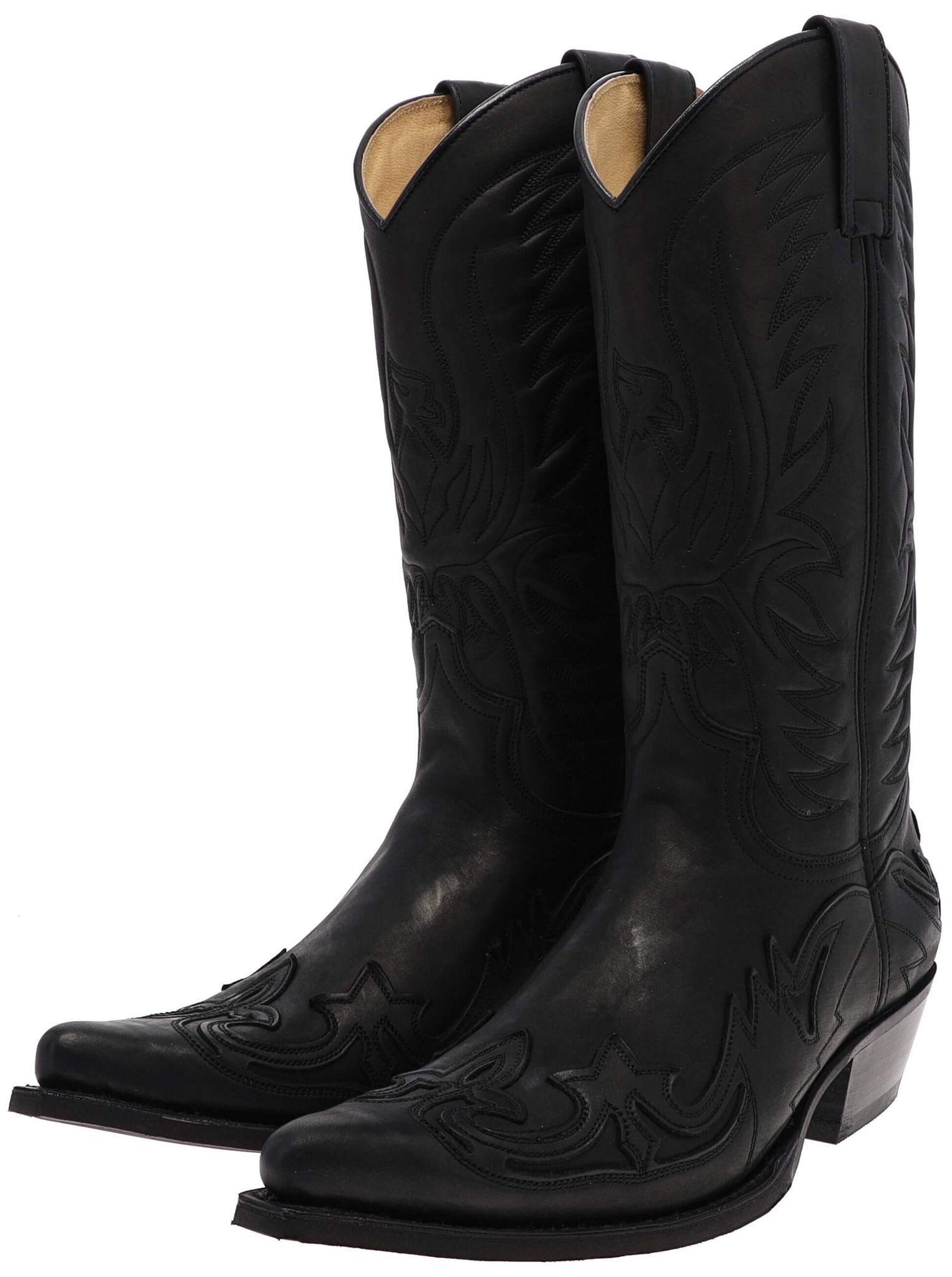 FB Fashion Boots BU1005 Schwarz Cowboystiefel Rahmengenähter Westernstiefel