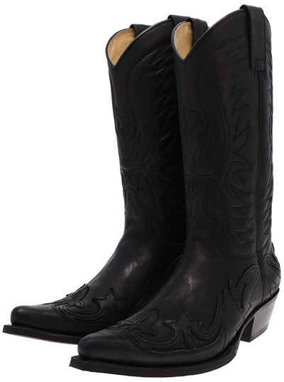 FB Fashion Boots BU1005 Schwarz Cowboystiefel Rahmengenähter Westernstiefel