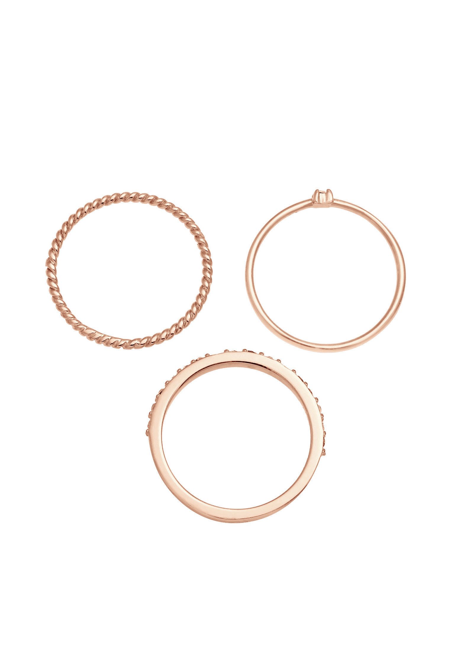 Elli Ring-Set Set mit Kristallen von Swarovski®Schmuck 925 Silber, Ring Set – Bild 3 von 5