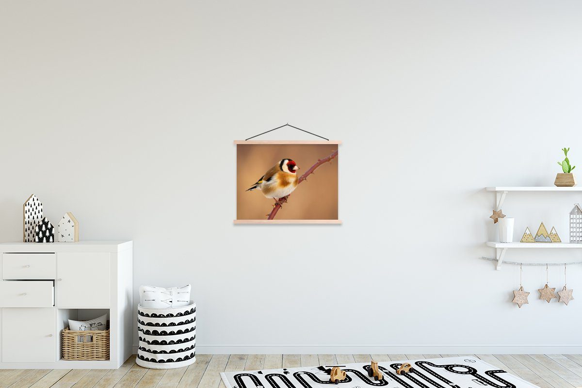 (1 Poster St), Posterleiste, Kropftaube MuchoWow Vogel - Wohnzimmer, Tiere, Textilposter Magnetisch Bilderleiste, für -