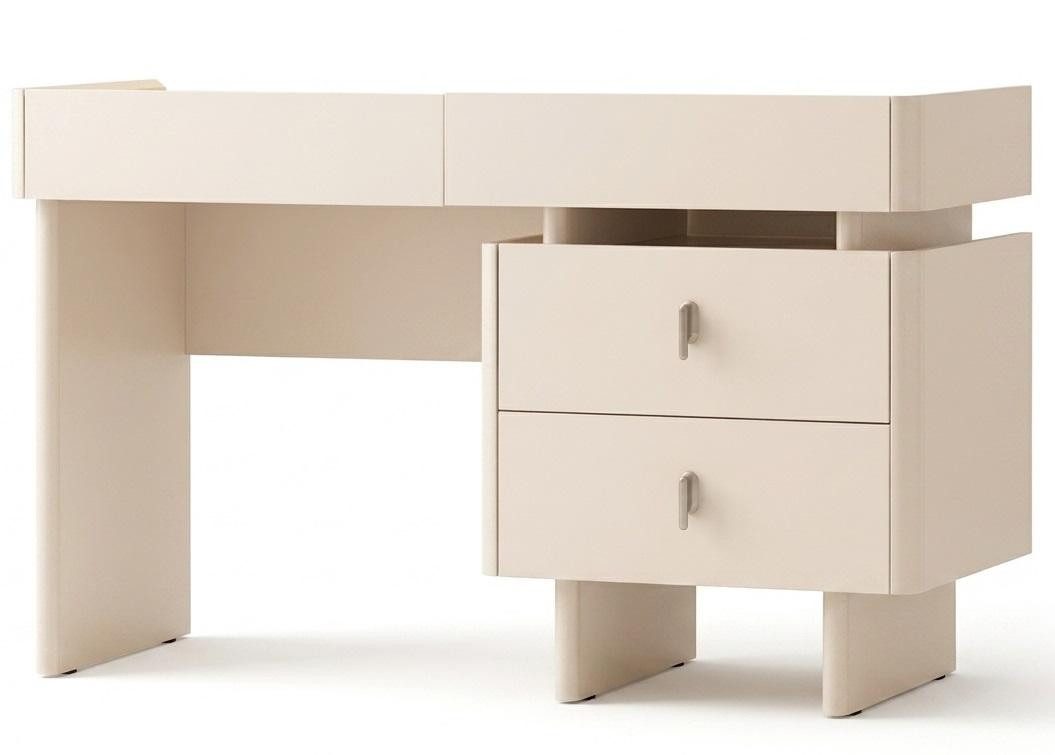 JVmoebel Schminktisch Kommode Modern Beige Geometrisch Ergonomisch Einrichtungsgegenstand, Made in Europa