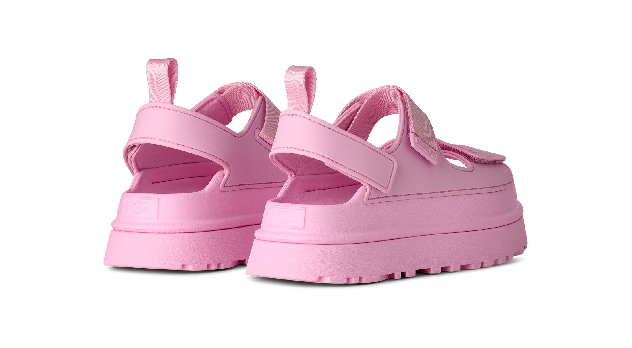 UGG W GOLDENGLOW Sandale, Sommerschuh, Strandschuh, Plateausandale mit Klettverschlüsse