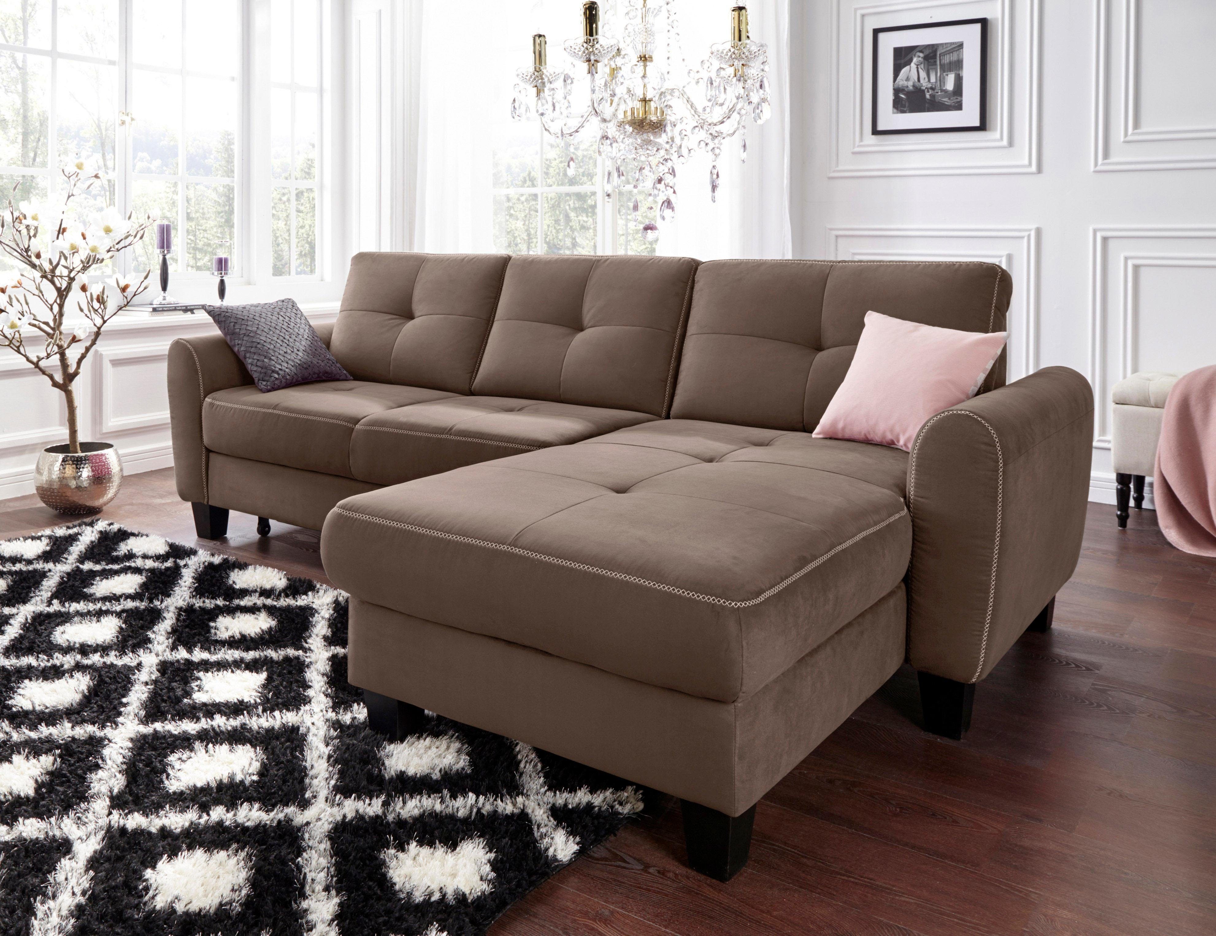 sit&more Ecksofa Varese L-Form, mit Federkern, günstig online kaufen