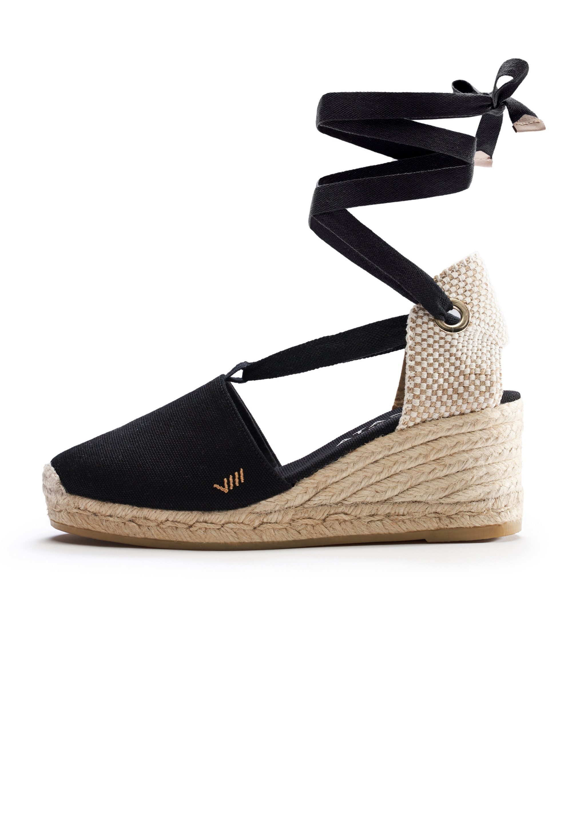 VISCATA Escala Espadrille mit Keilabsatz und eleganter Knöchelschnürung