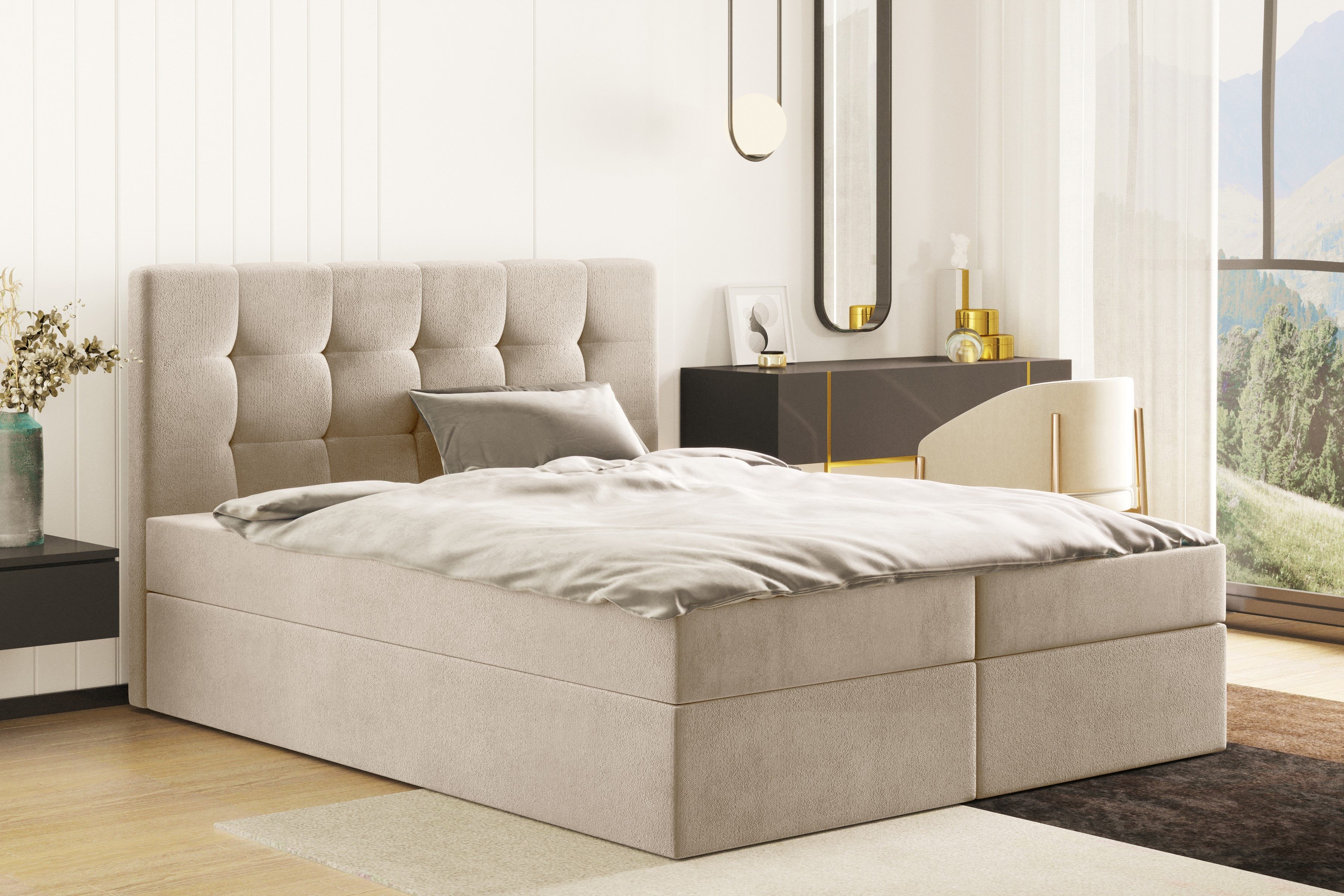 Kaiser Möbel Boxspringbett mit matratze LUDANO günstig online kaufen