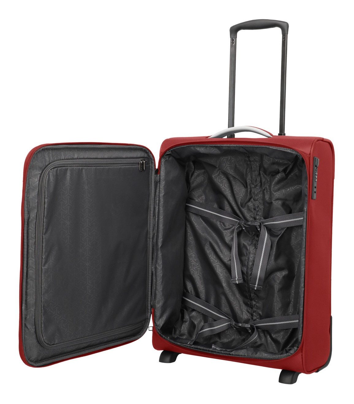travelite Handgepäck-Trolley JETPACK Multi 2 Cabin Handgepäck Koffer, 2 Rollen, Weichgepäck, passend für Ryanair, Condor und viele gängige Airlines
