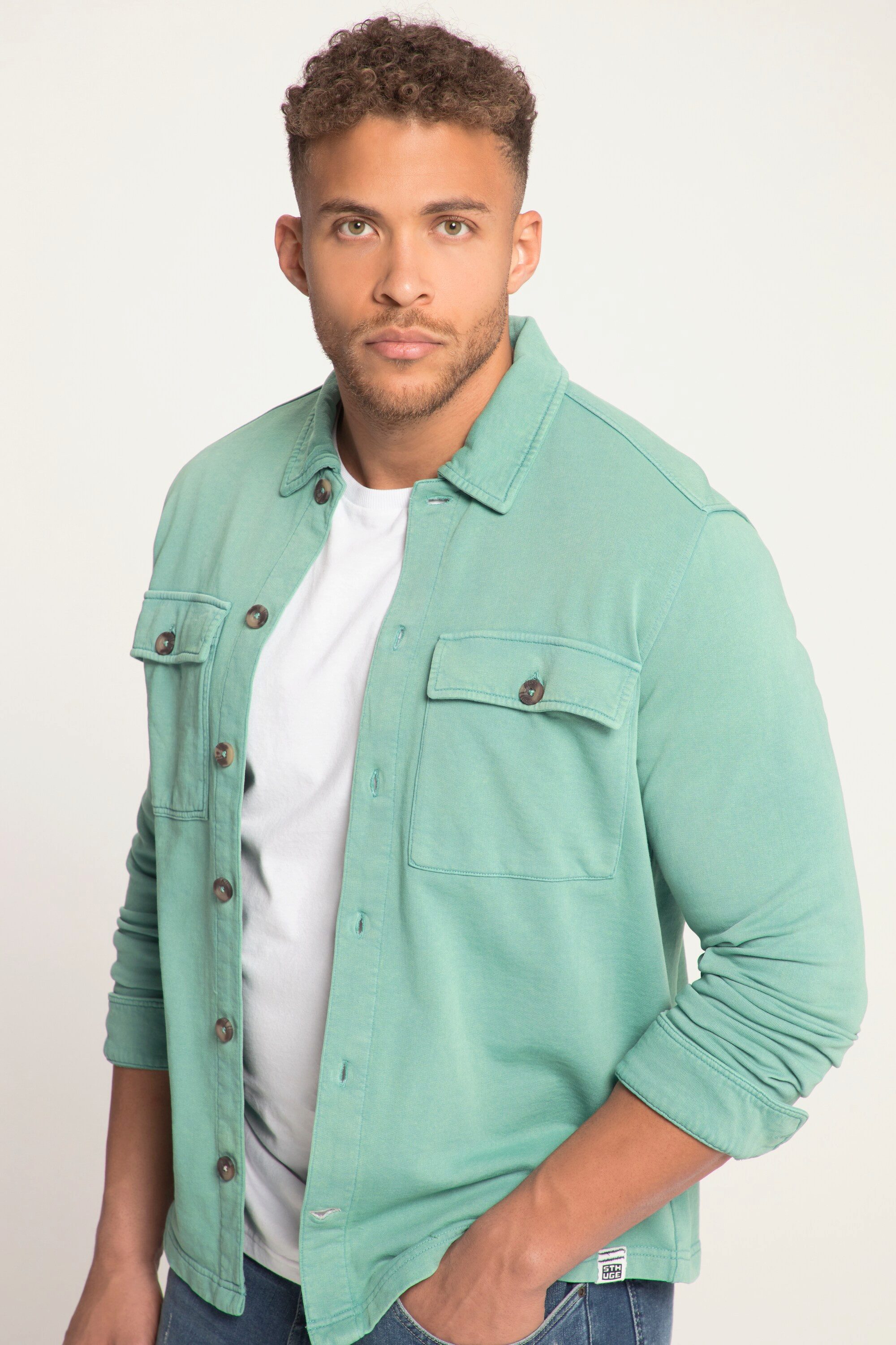 STHUGE Businesshemd STHUGE Sweat-Hemd Overshirt acid günstig online kaufen