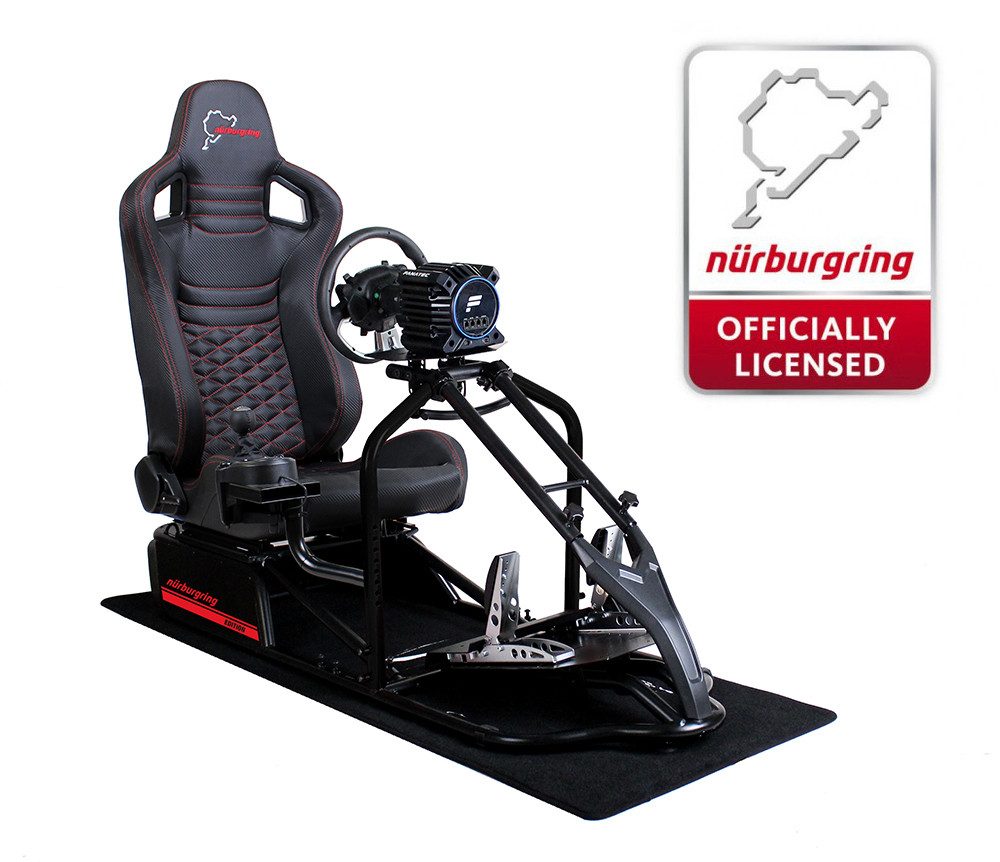 Simulator Cockpit Pro Sim Racing Cockpit SCHWARZ - Nürburgring Edition Gaming-Controller