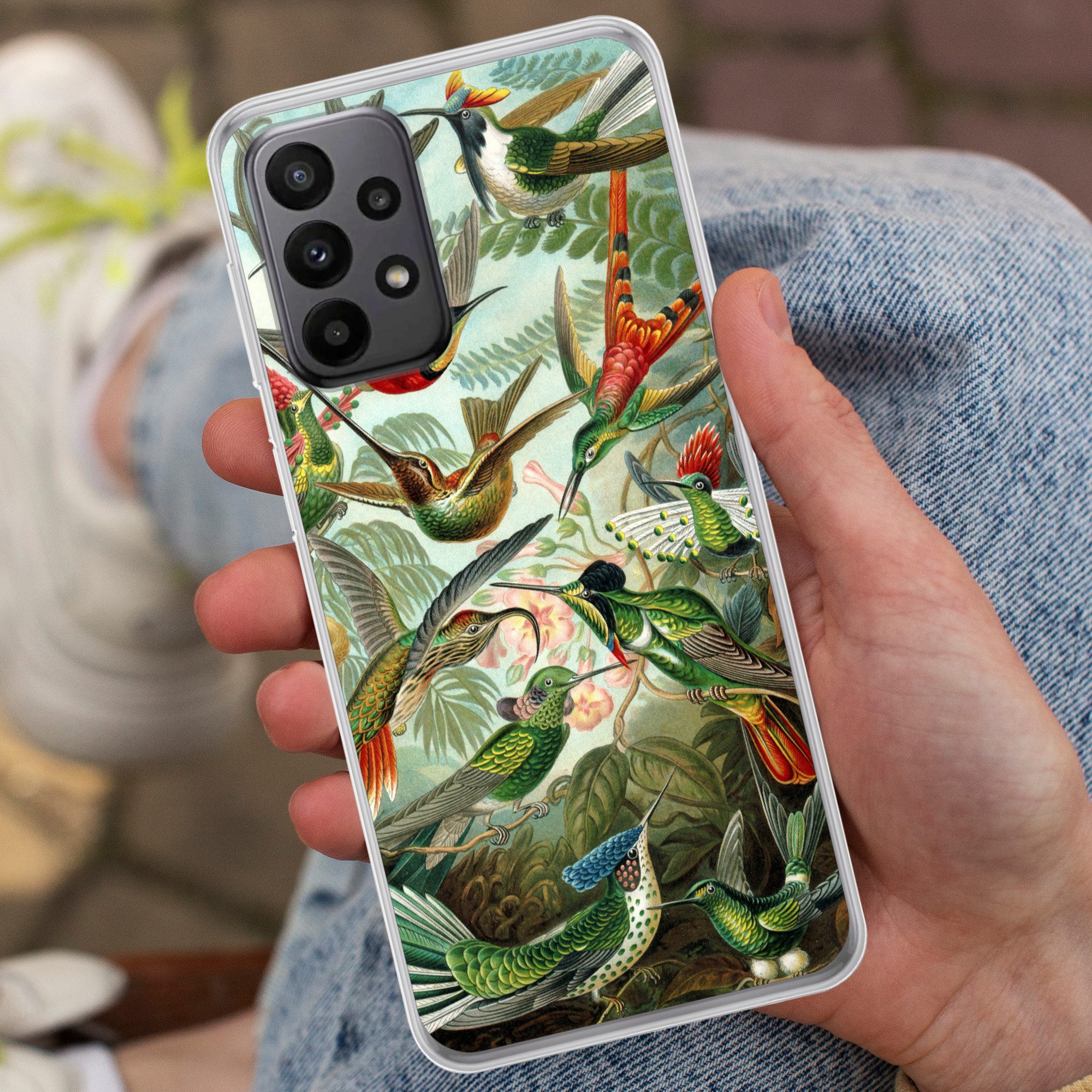 MuchoWow Handyhülle für Samsung Galaxy A23 5G Trochilidae - Alte Meister - Kunst, Smartphone-Bumper, Print, Handy Schutzhülle Dünn