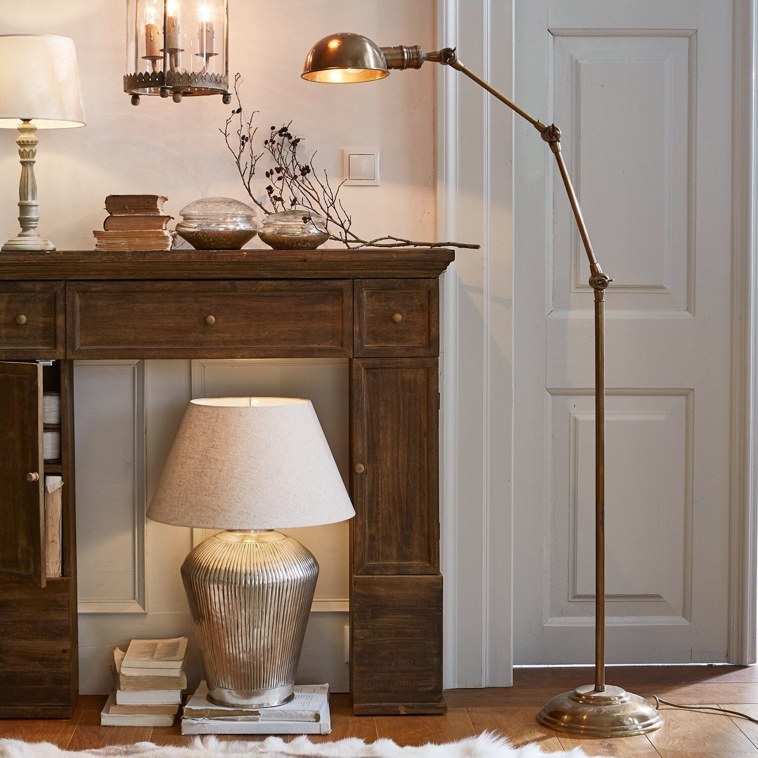 Mirabeau Stehlampe Stehlampe Tulsa messing