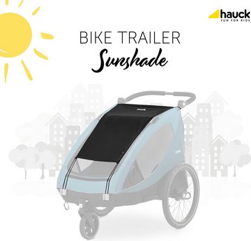 Hauck Kinderwagen-Sonnenschutzhülle Bike Trailer Sunshade, black, für den Fahrradanhänger Dryk Duo