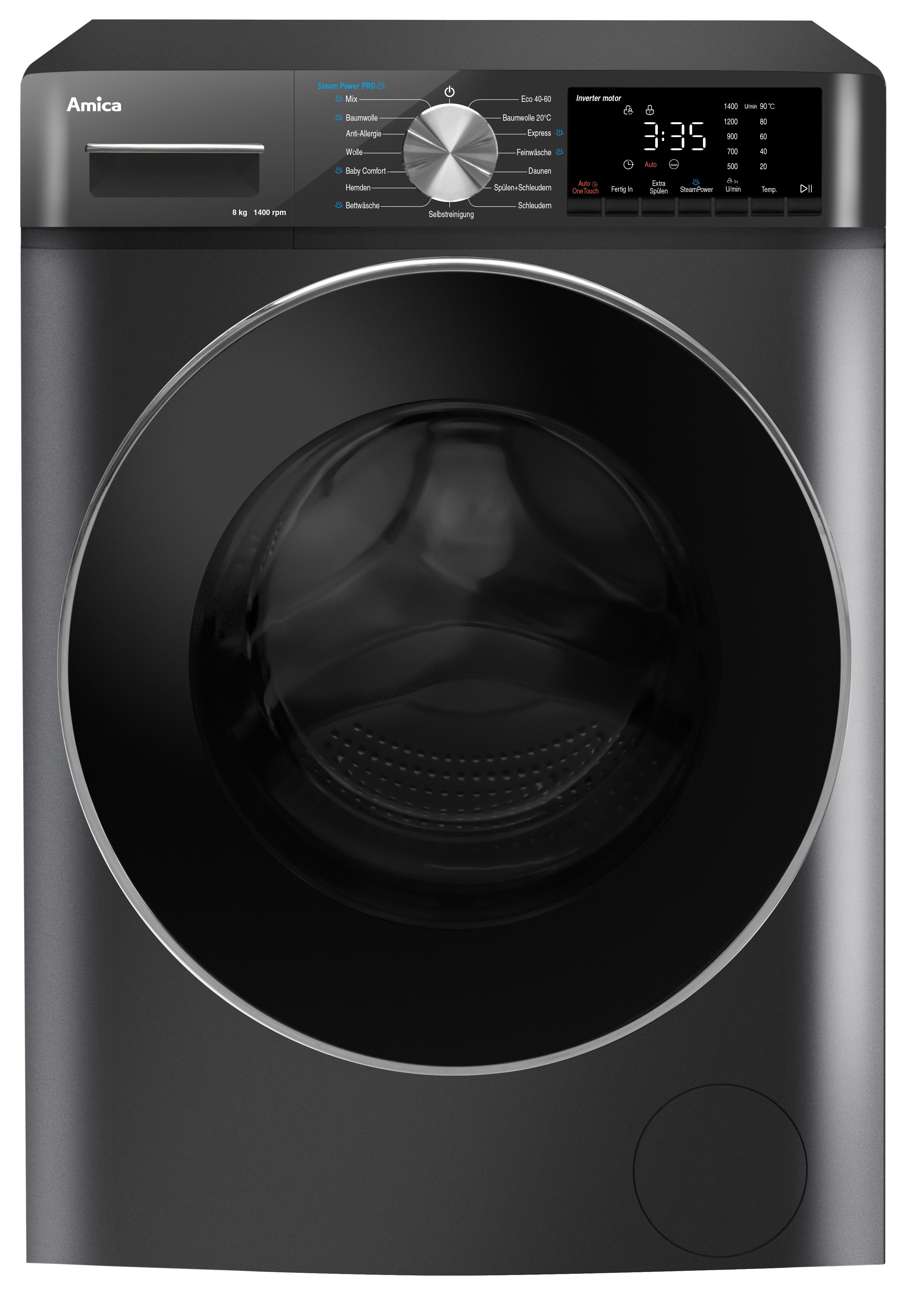 Amica Waschmaschine WA 484 085 G, 8 kg, 1400 U/min – Bild 3 von 5