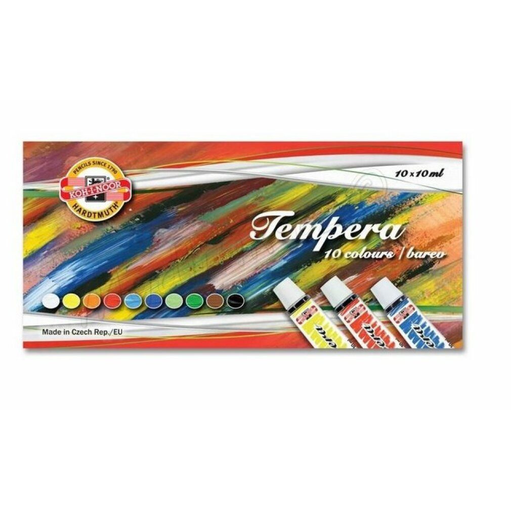 KOH-I-NOOR Malstift Temperafarben 10x10ml