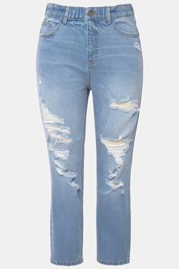 Studio Untold Funktionshose Mom-Jeans wide Fit High Waist Destroyed 5-Pocket