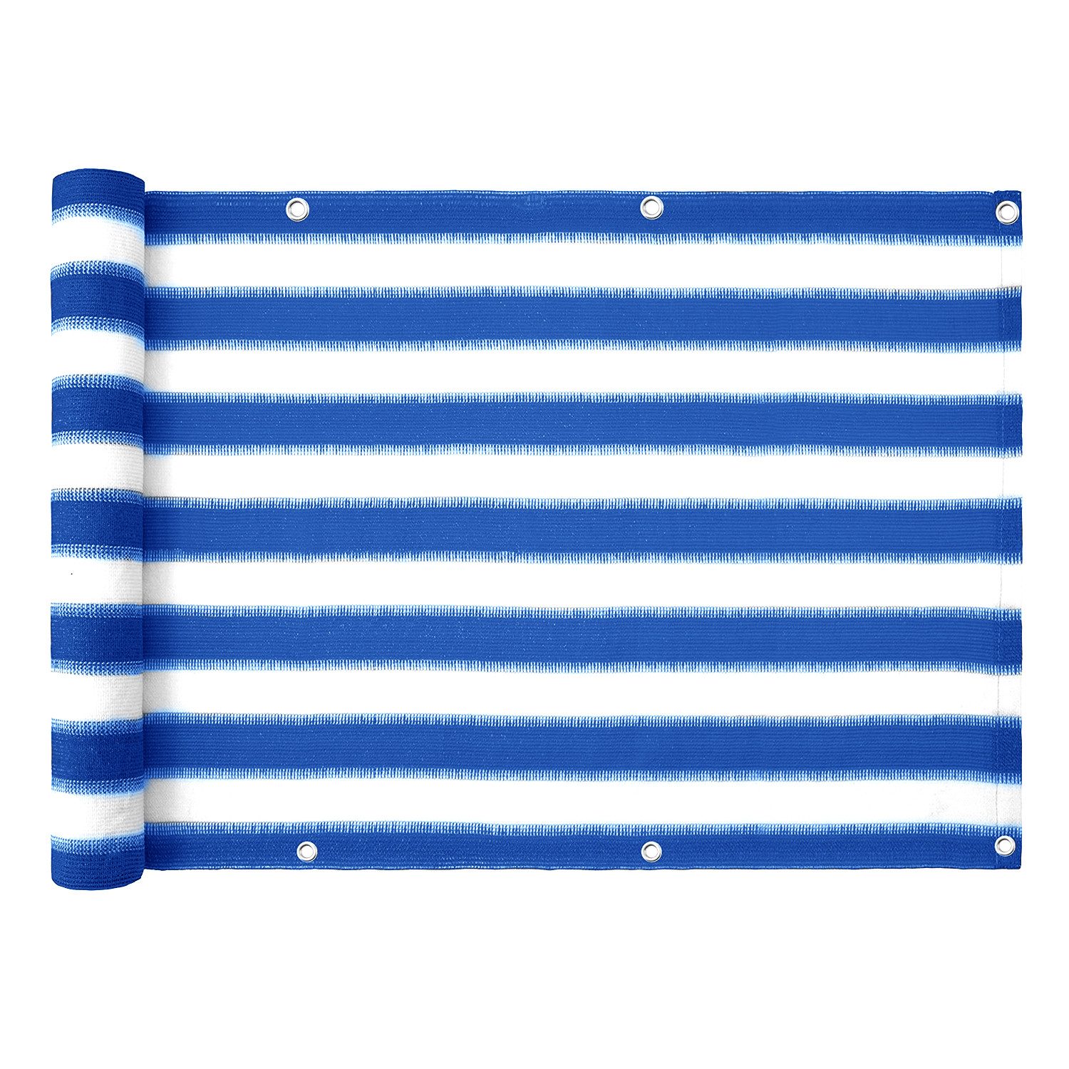 Floordirekt Balkonsichtschutz 90x500 cm, Balkon Sichtschutz mit wetterfestem HDPE-Stoff (Packung, 1-St) Balkonverkleidung für UV-, Wind- & Sichtschutz - creme/beige