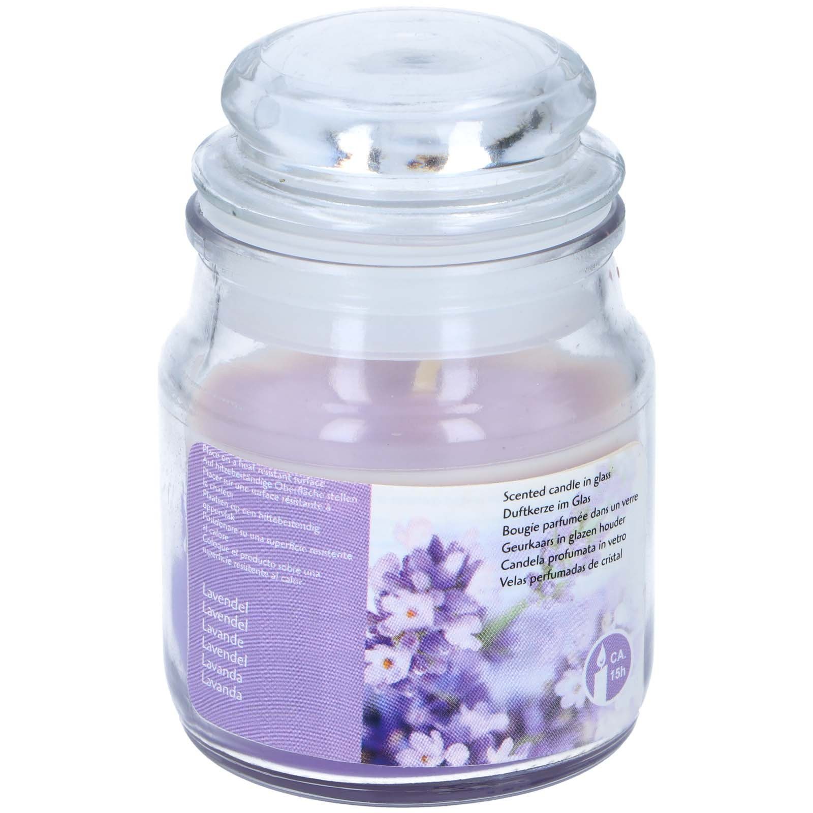 HAC24 Duftkerze Aromakerze Raumduft Duft Kerze (12-tlg), im Glas mit Deckel In 12 Verschiedenen Düften