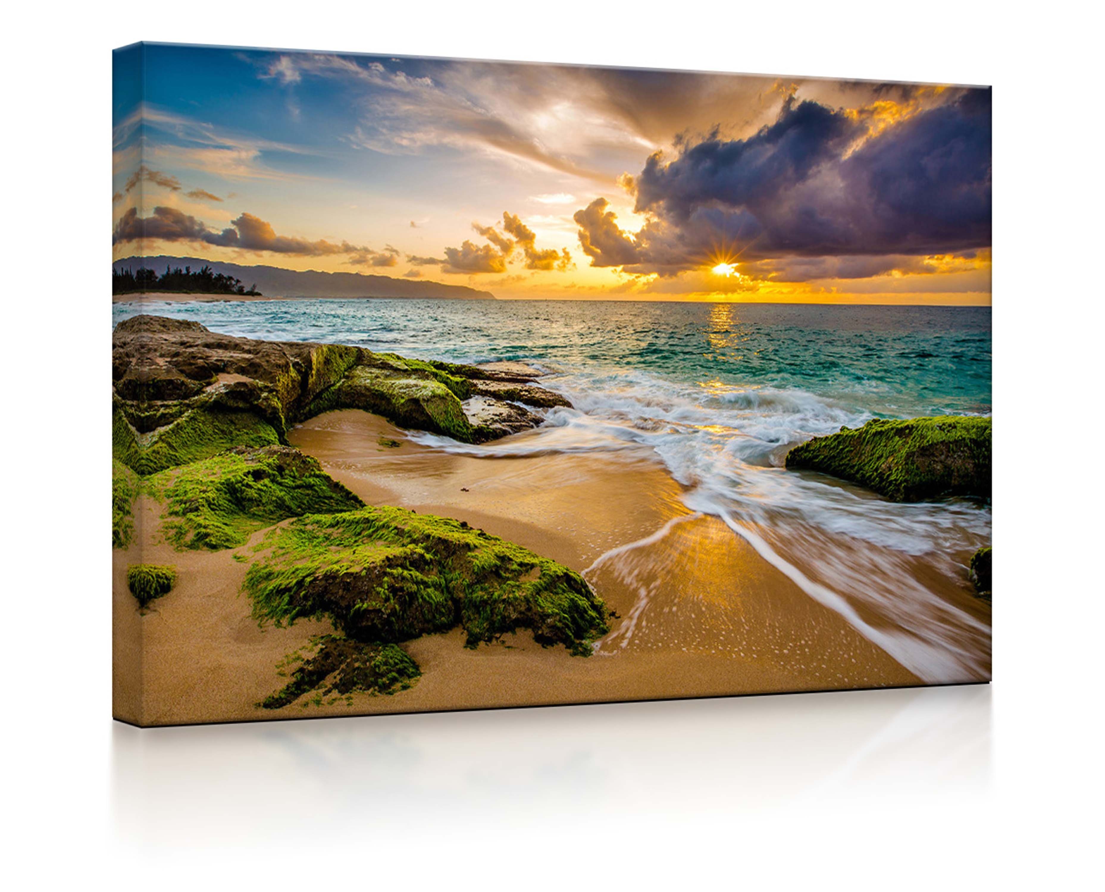 lightbox-multicolor LED-Bild Sonnenuntergang auf Hawaii front günstig online kaufen